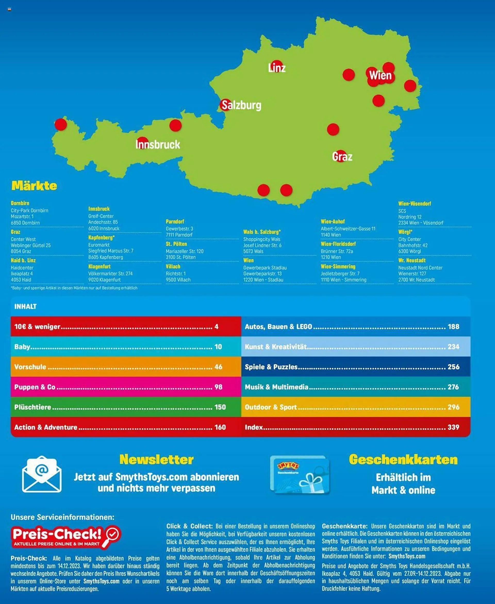 Smyths Toys Flugblatt von 29. September bis 14. Dezember 2023 - Flugblätt seite  2