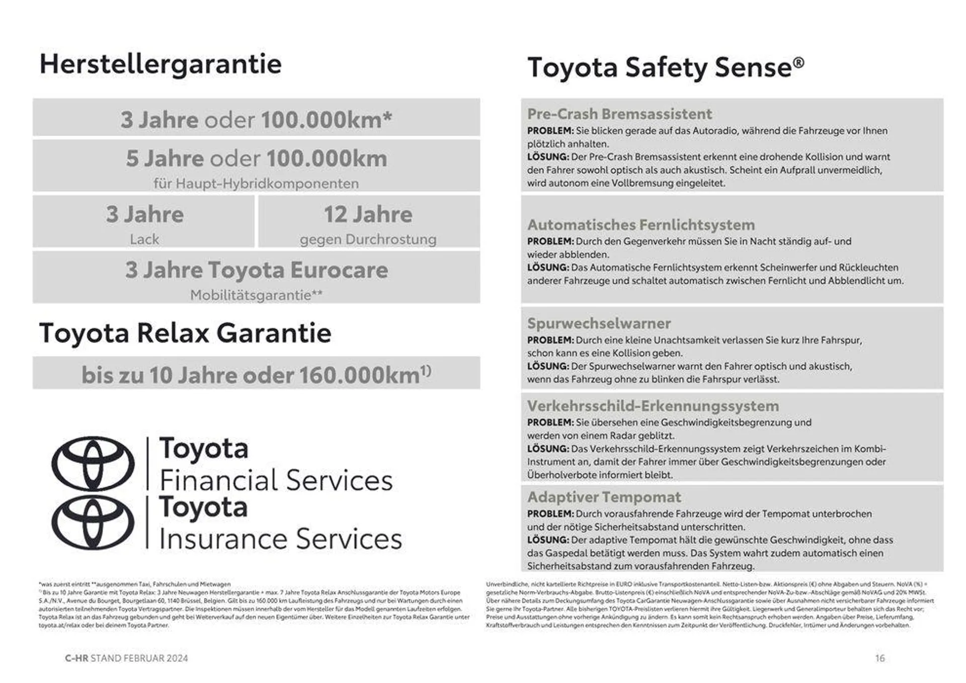 Der neue Toyota C-HR  von 16. März bis 16. März 2025 - Flugblätt seite  16