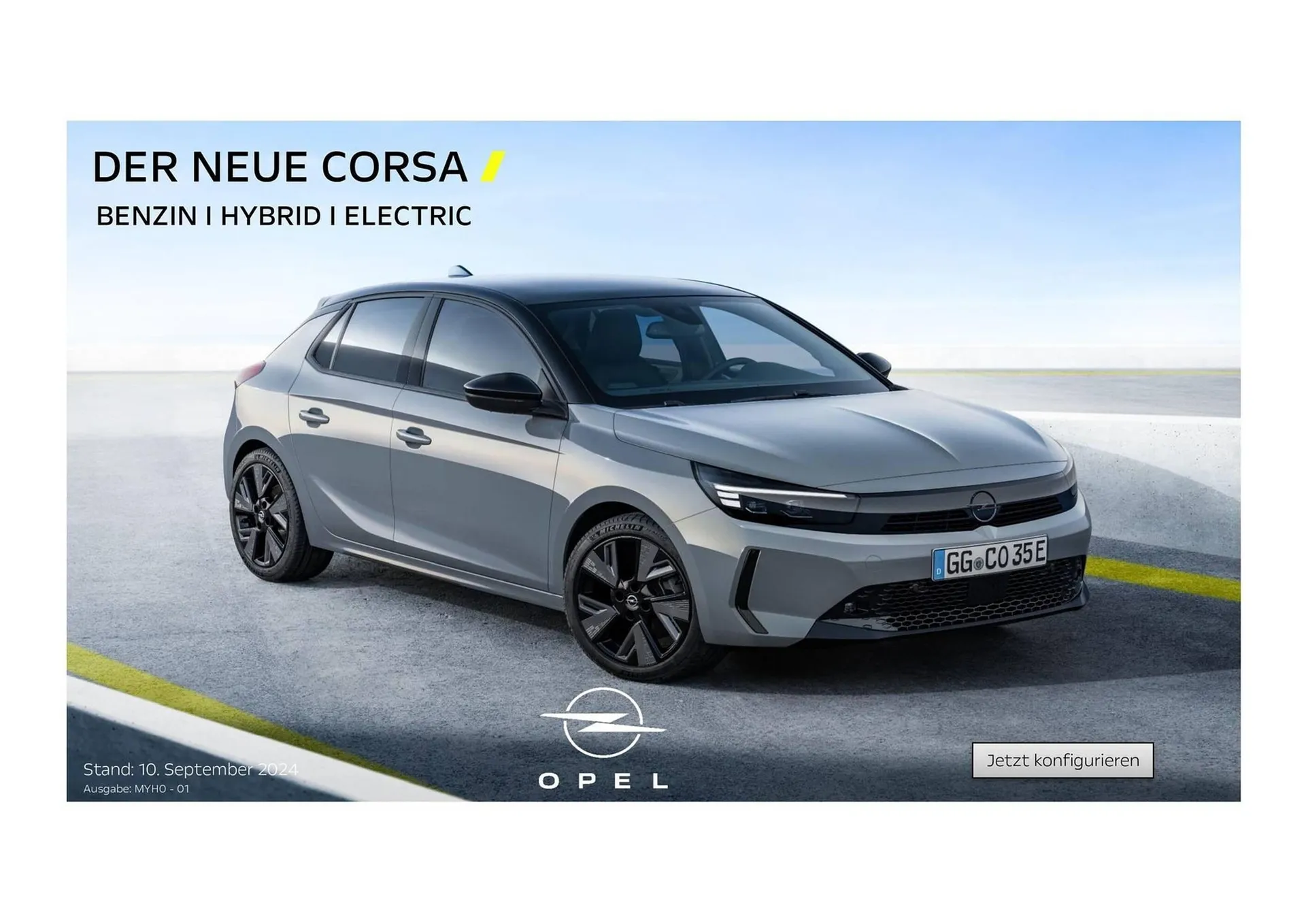 Opel Corsa Flugblatt von 12. September bis 31. Jänner 2025 - Flugblätt seite  1