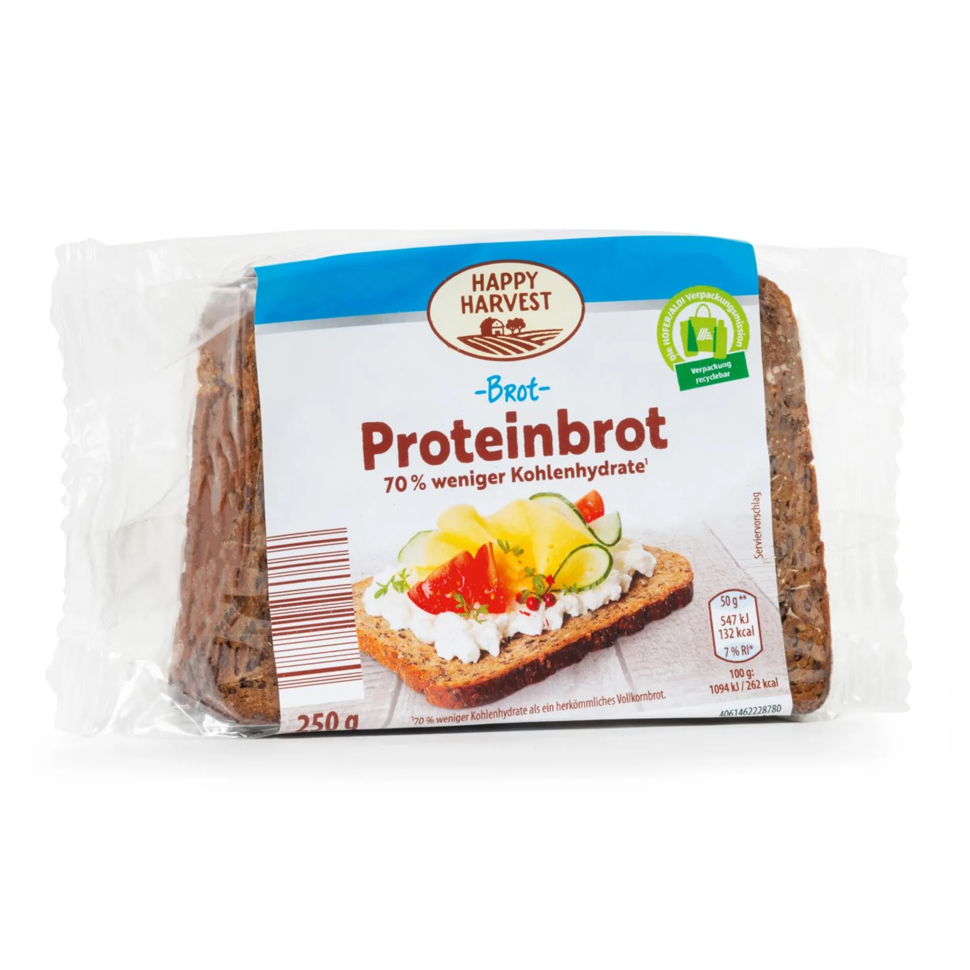 HAPPY HARVEST Proteinbrot, Natur