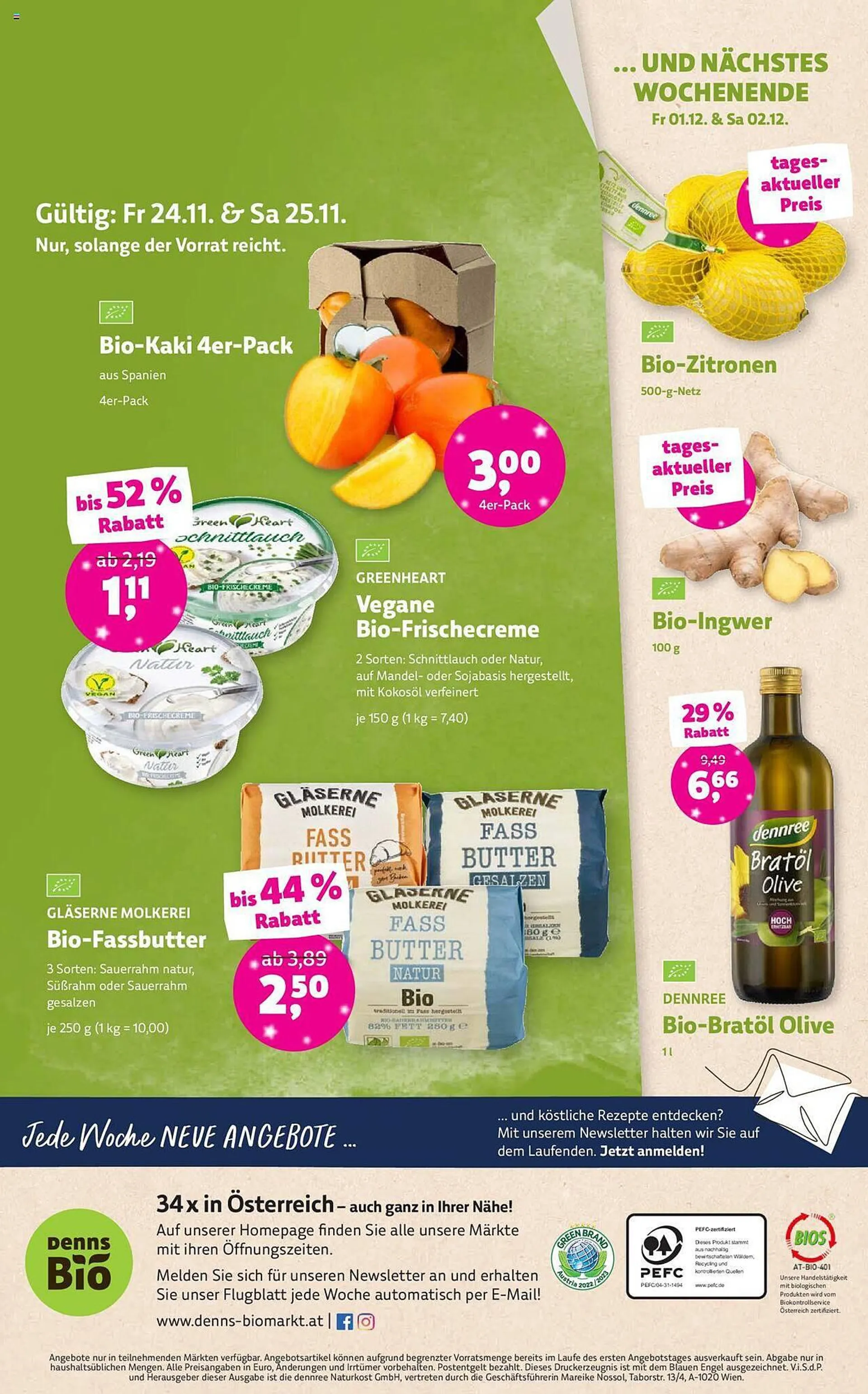 Denn's Biomarkt Flugblatt von 22. November bis 5. Dezember 2023 - Flugblätt seite  14