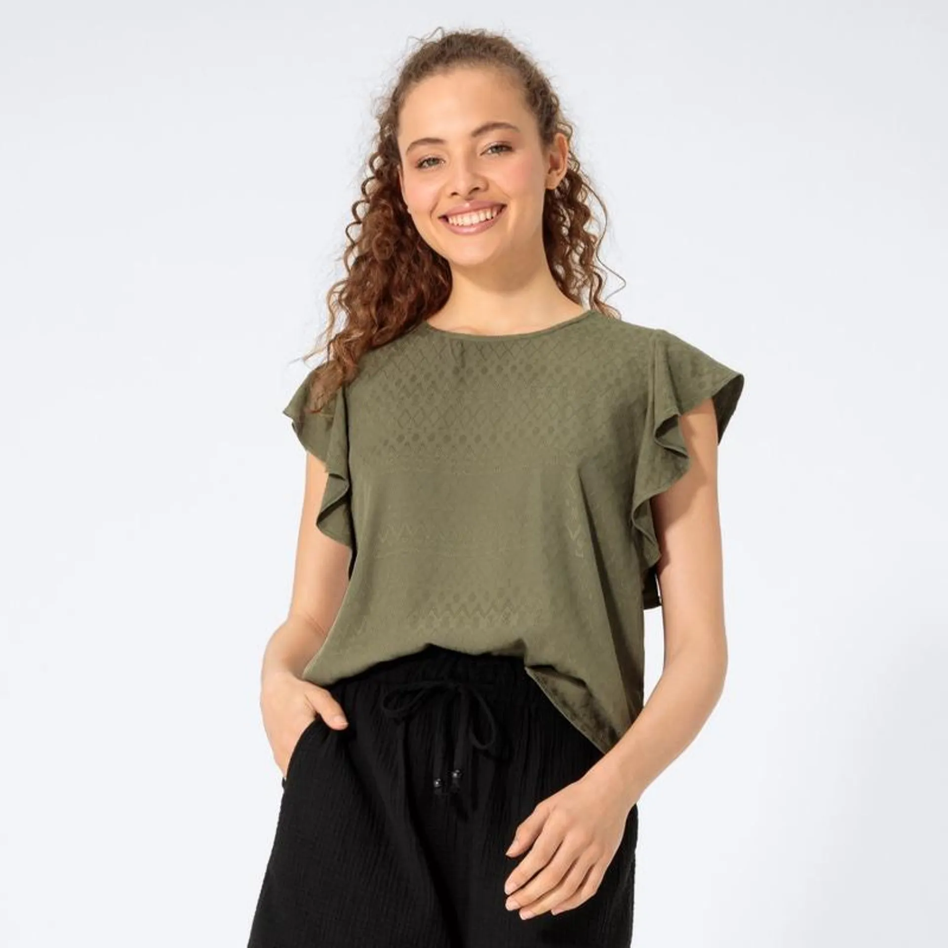 Damen-Bluse mit Struktur