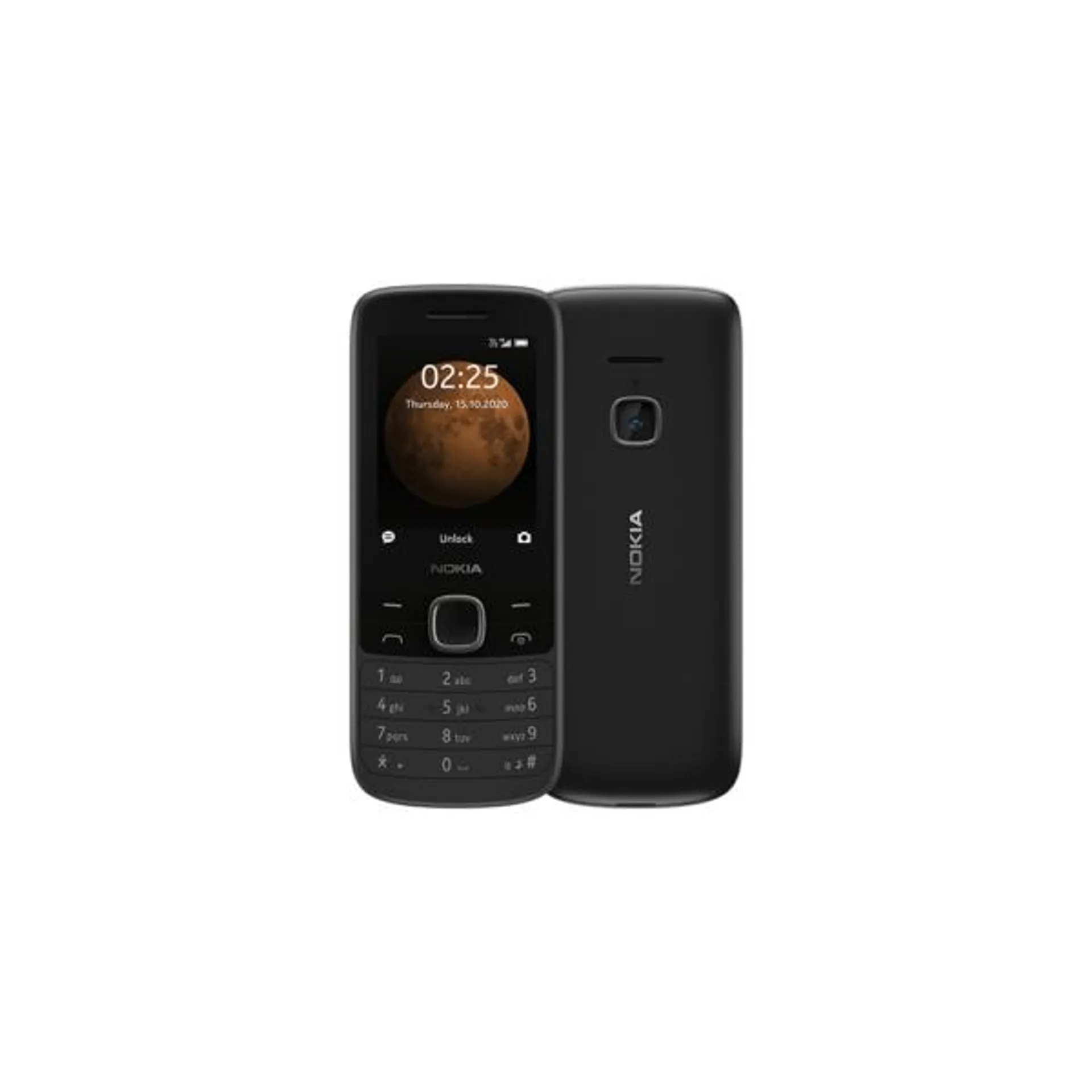 Nokia 225 4G – Dual-SIM – 6,1 cm (2.4 Zoll) – 0,3 MP – 1150 mAh – Schwarz
