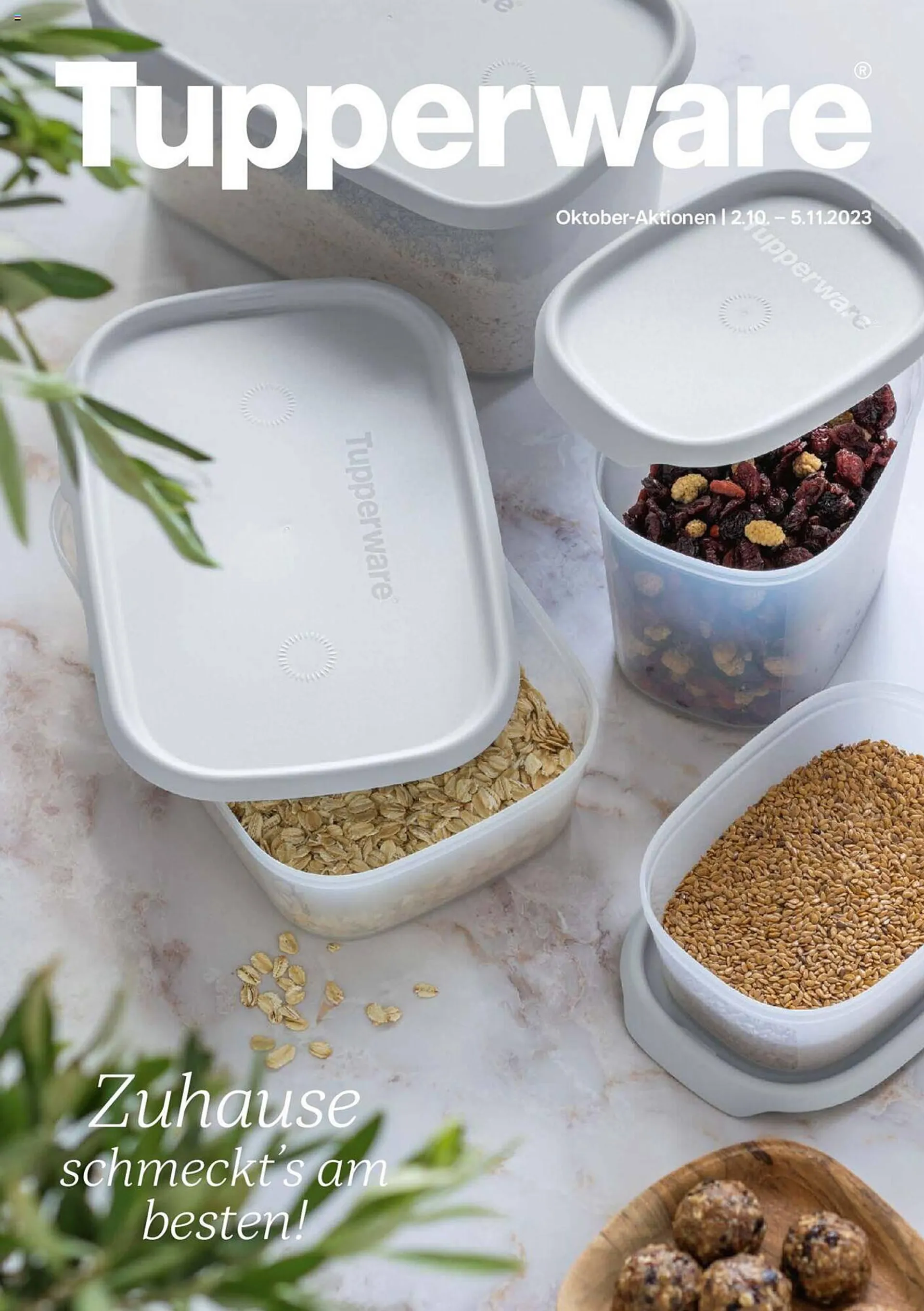 Tupperware Flugblatt von 2. Oktober bis 5. November 2023 - Flugblätt seite  1