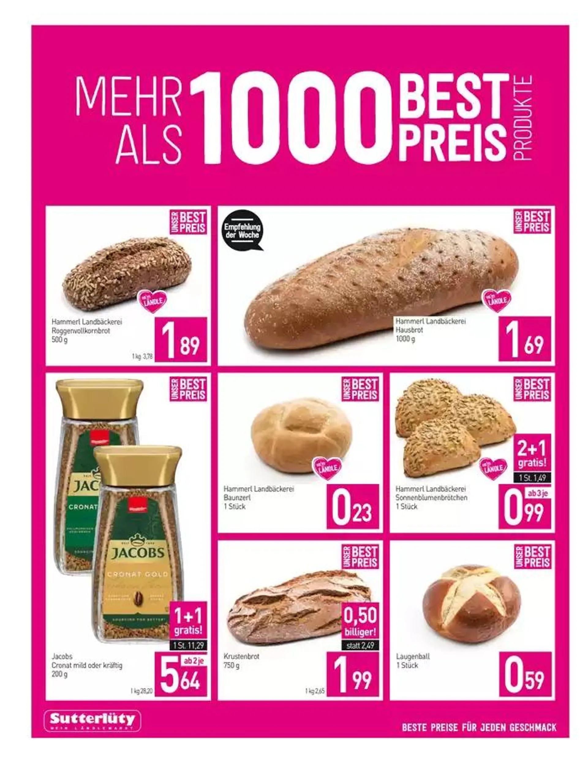 Sutterlüty flugblatt von 9. Jänner bis 14. Jänner 2025 - Flugblätt seite  2
