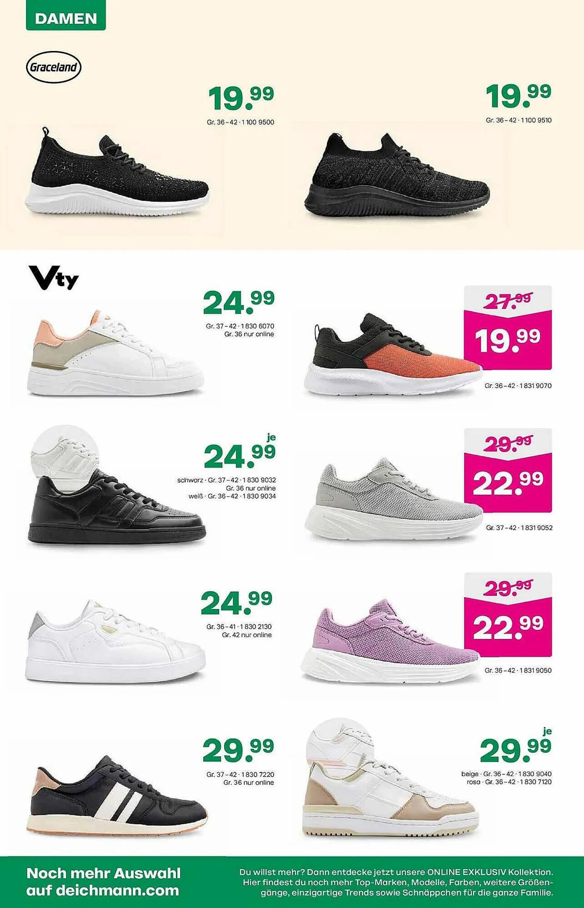 Deichmann Flugblatt von 8. September bis 10. September 2023 - Flugblätt seite  18