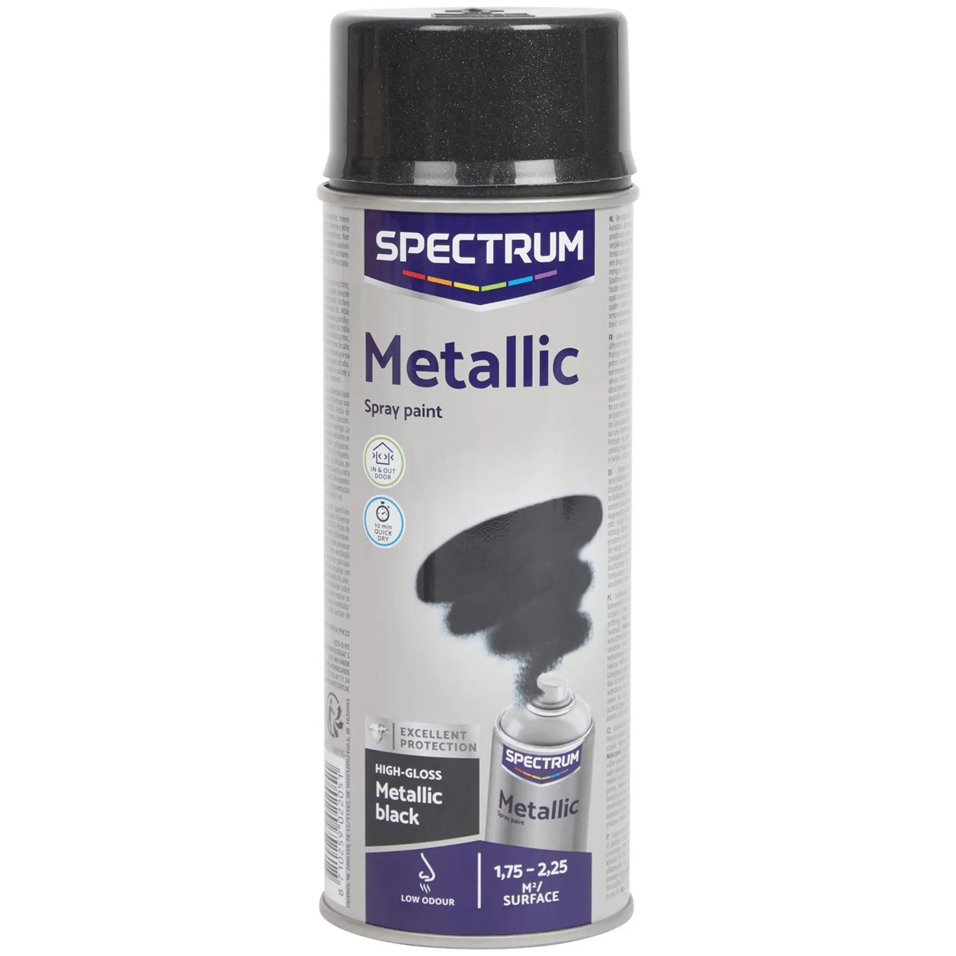 Spectrum Sprühfarbe Metallic Schwarz