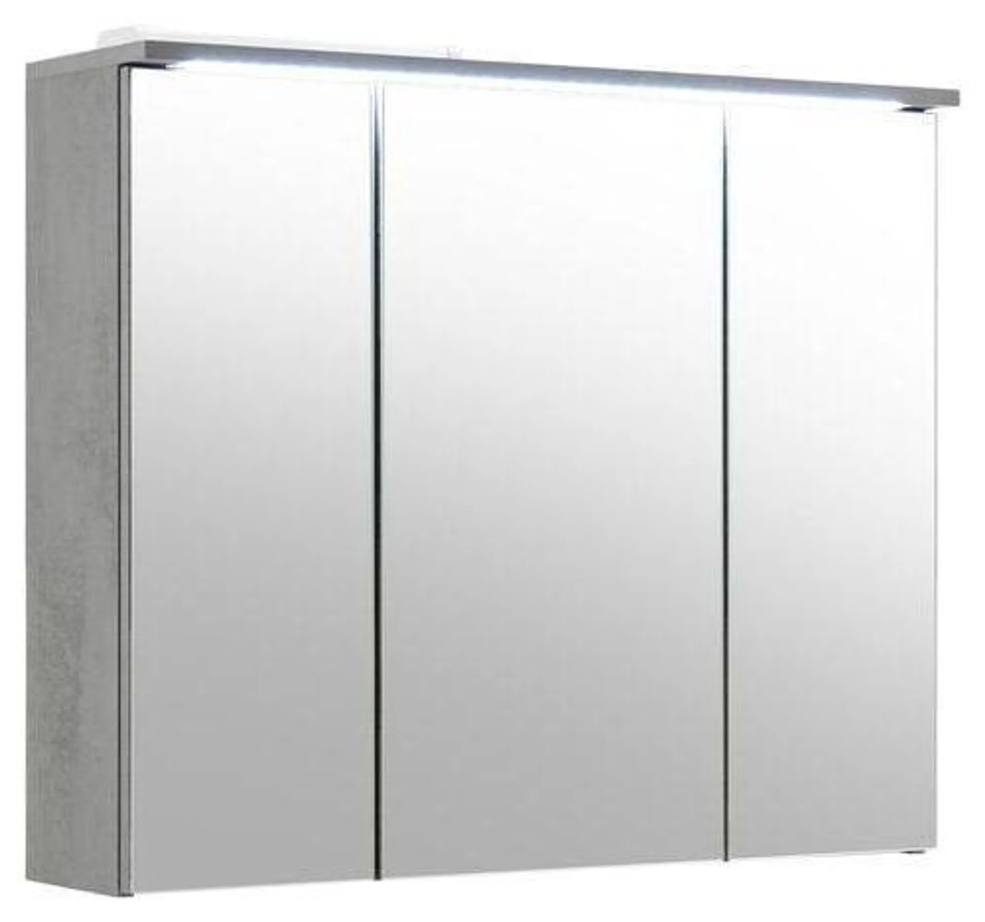 Spiegelschrank Indiana mit Led 3-Türig BxHxT: 80x68x23 cm