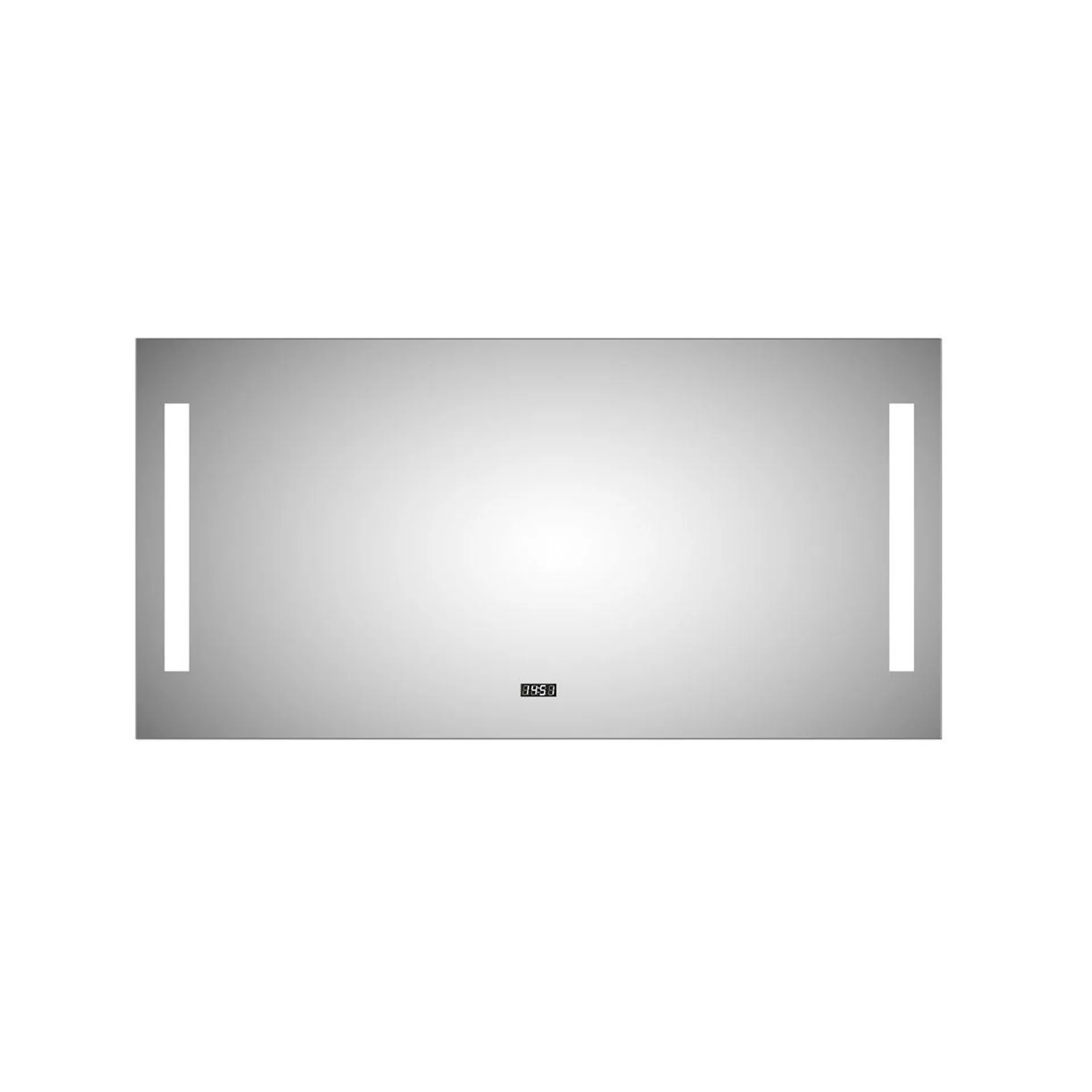 DSK Design LED Lichtspiegel Silver Time 120 x 60 cm