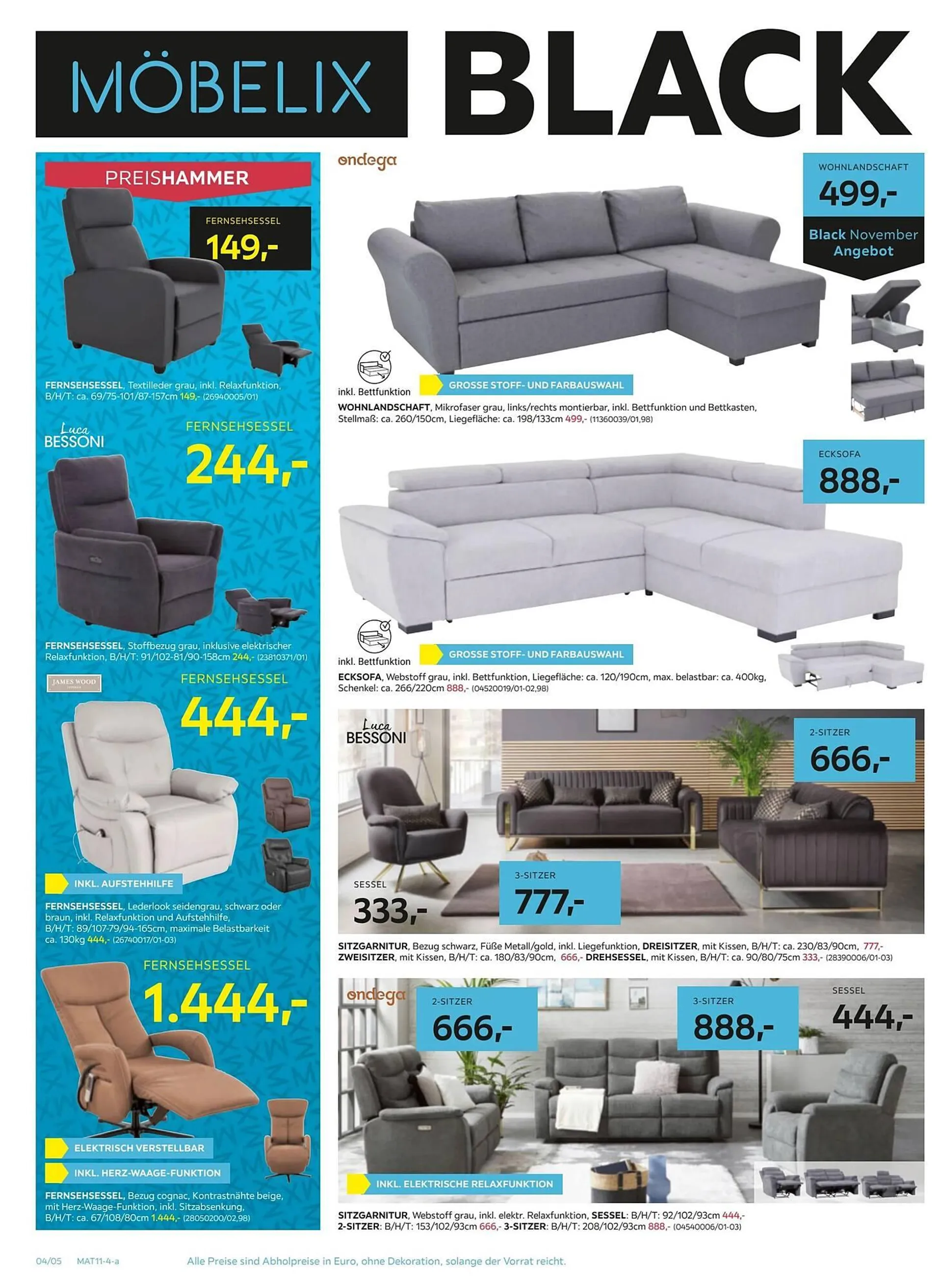 Möbelix Flugblatt von 28. Oktober bis 6. November 2024 - Flugblätt seite  4