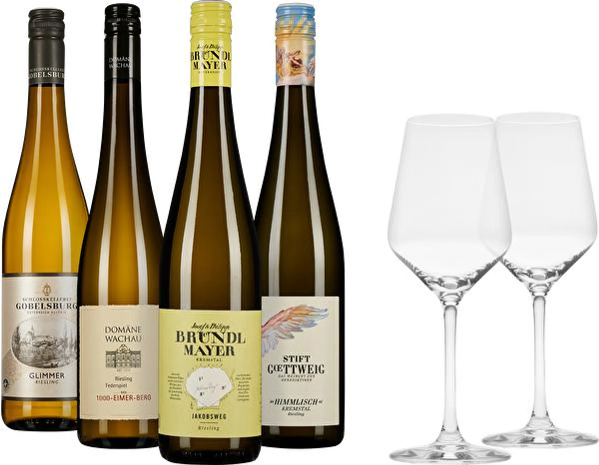 Riesling Probierpaket + 2 Gläser gratis