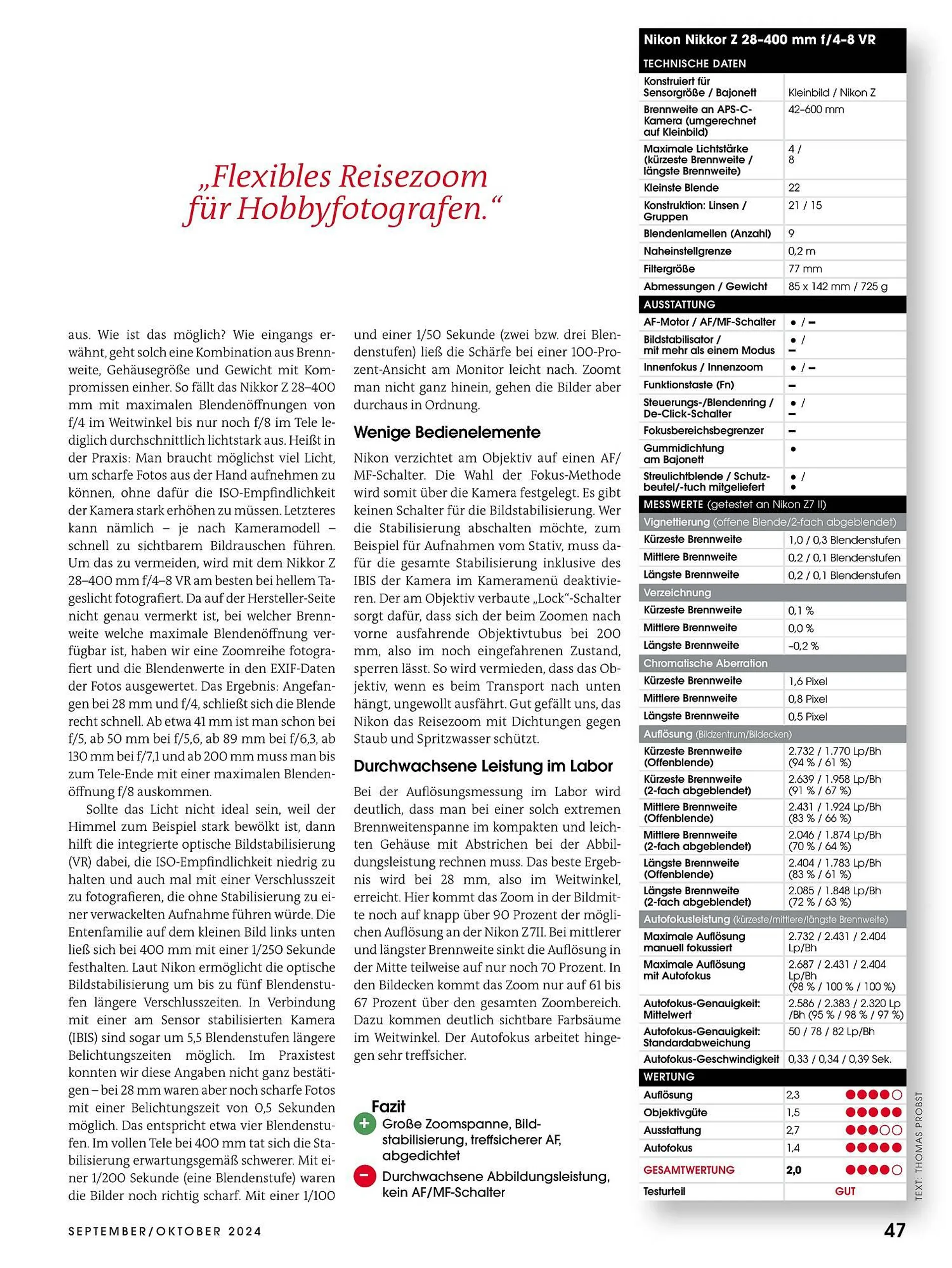 RINGFOTO Flugblatt von 1. September bis 31. Oktober 2024 - Flugblätt seite  47