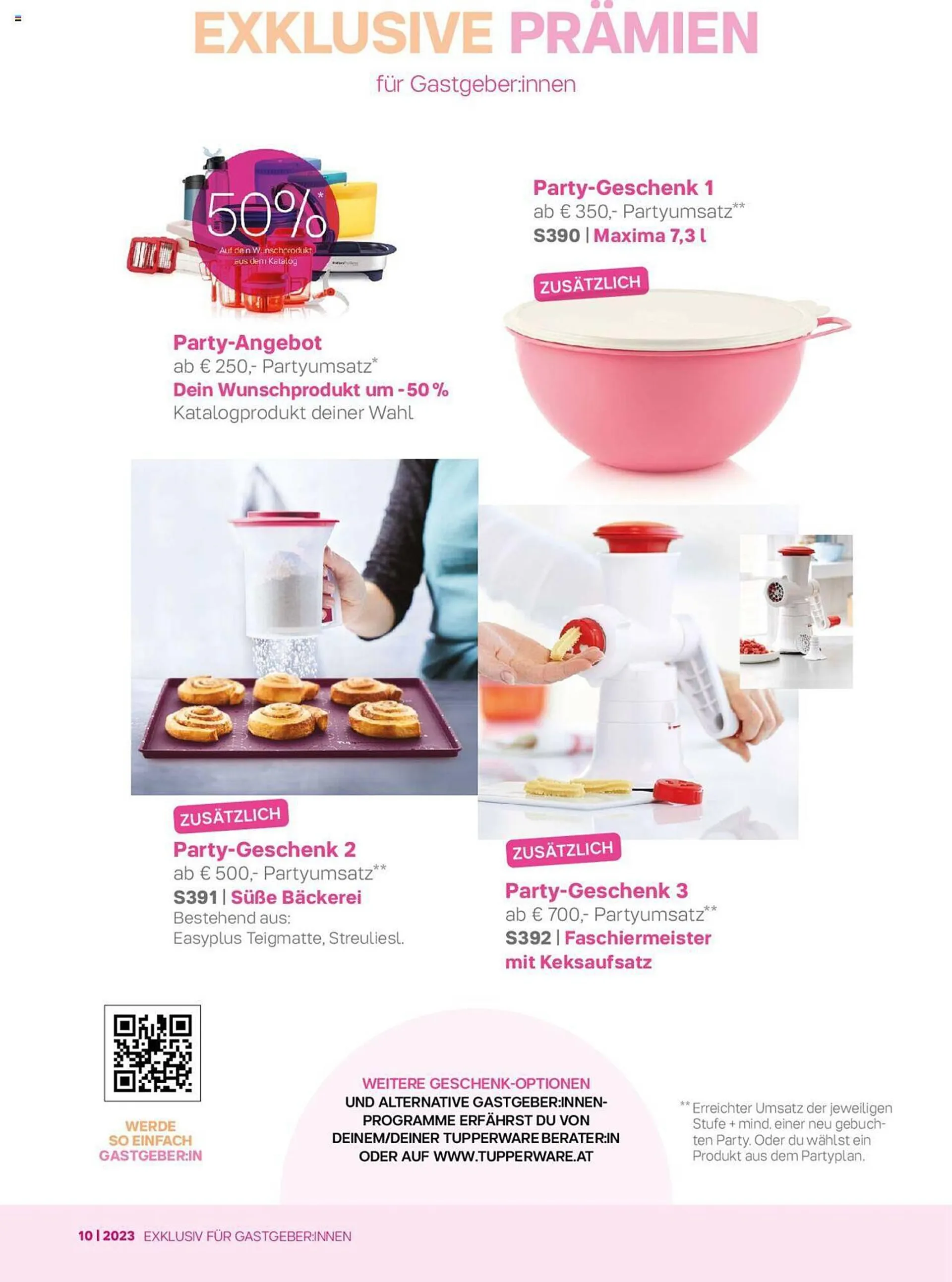 Tupperware Flugblatt von 2. Oktober bis 5. November 2023 - Flugblätt seite  10