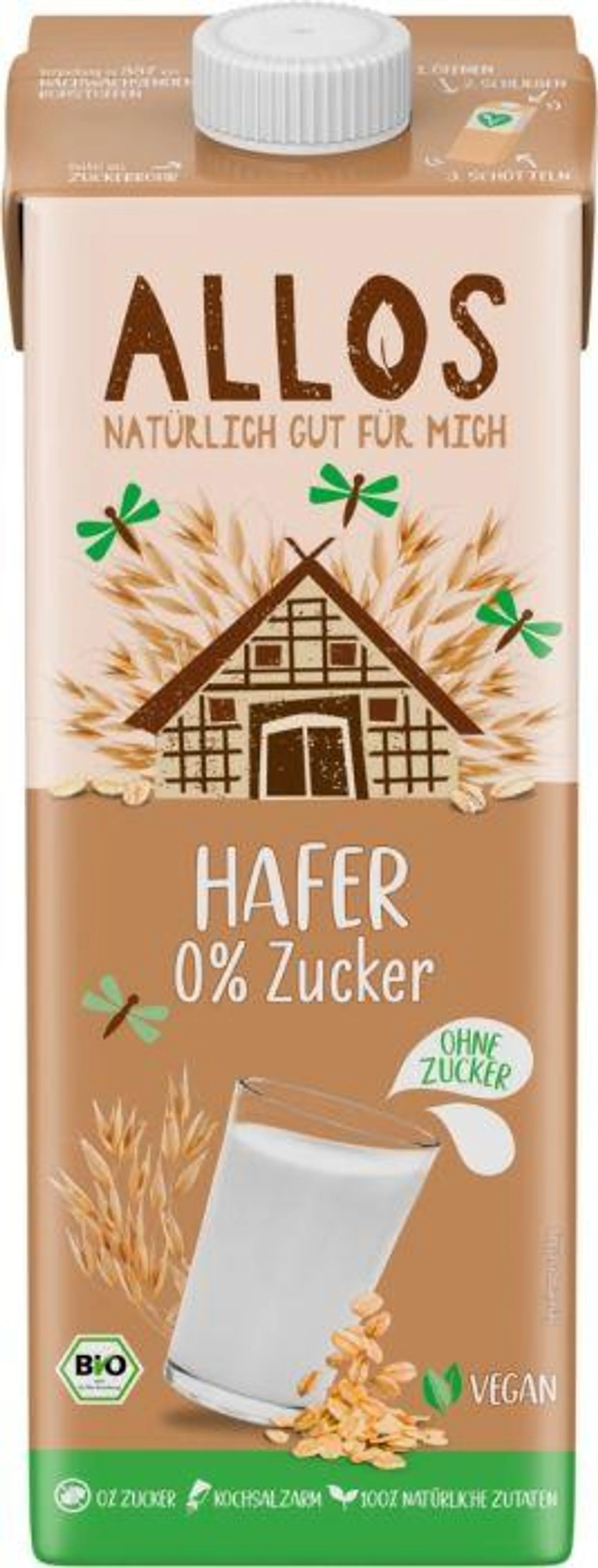 Allos Hafer Drink 0% Zucker 1l