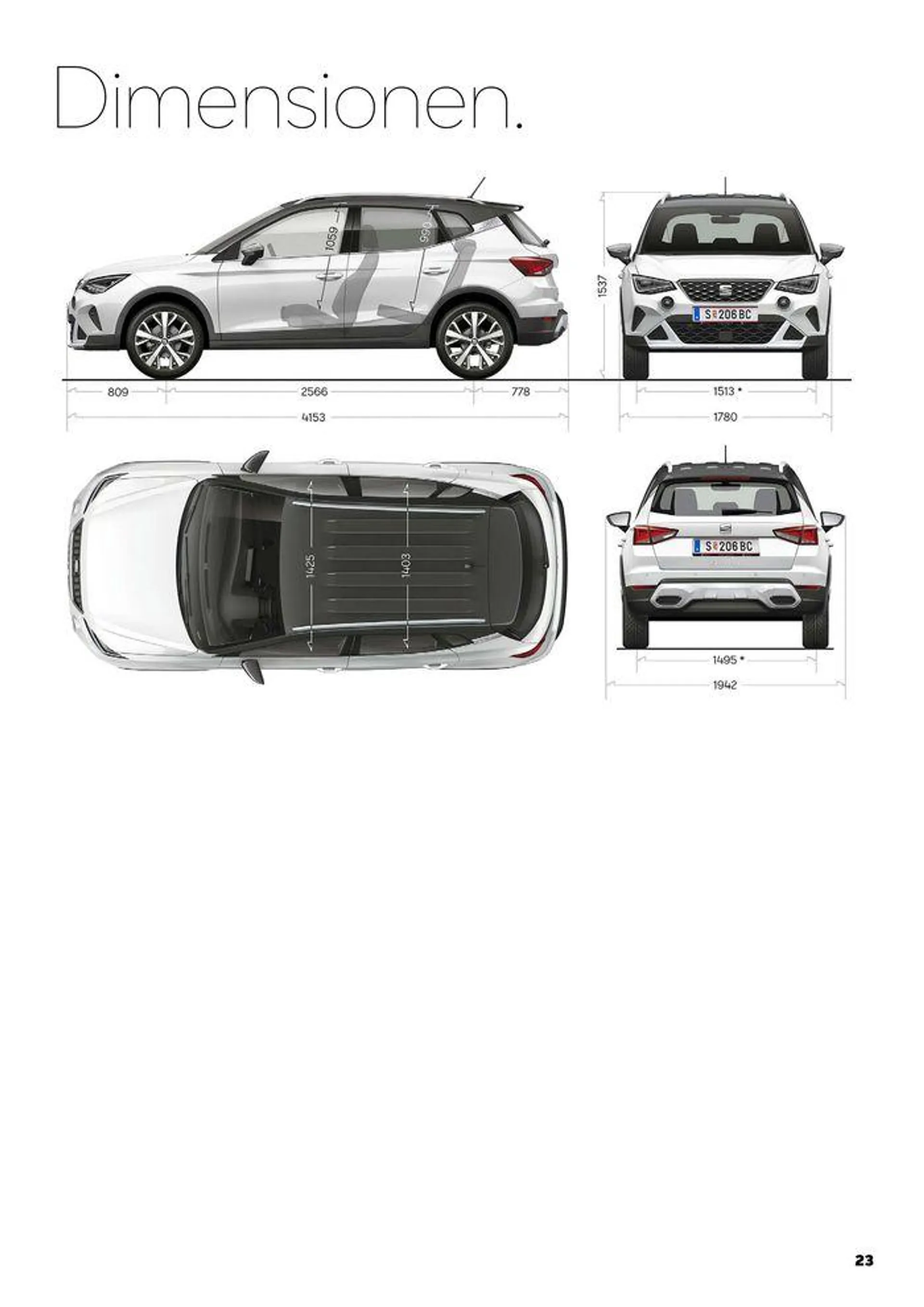 Der Seat Arona von 27. Februar bis 17. Februar 2025 - Flugblätt seite  23