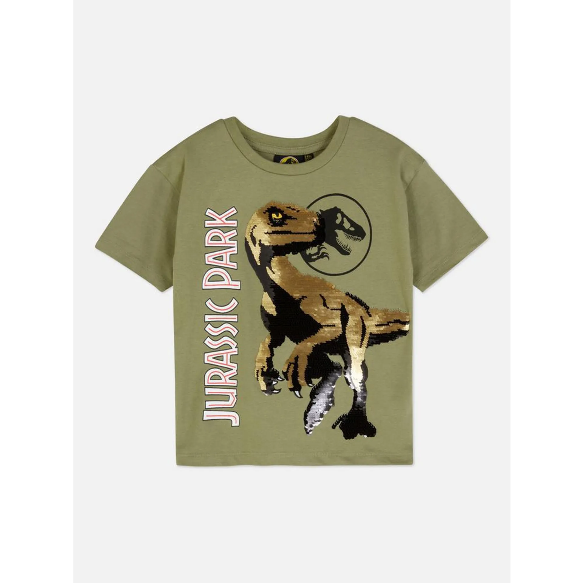 „Jurassic Park“ Dino-T-Shirt mit Pailletten