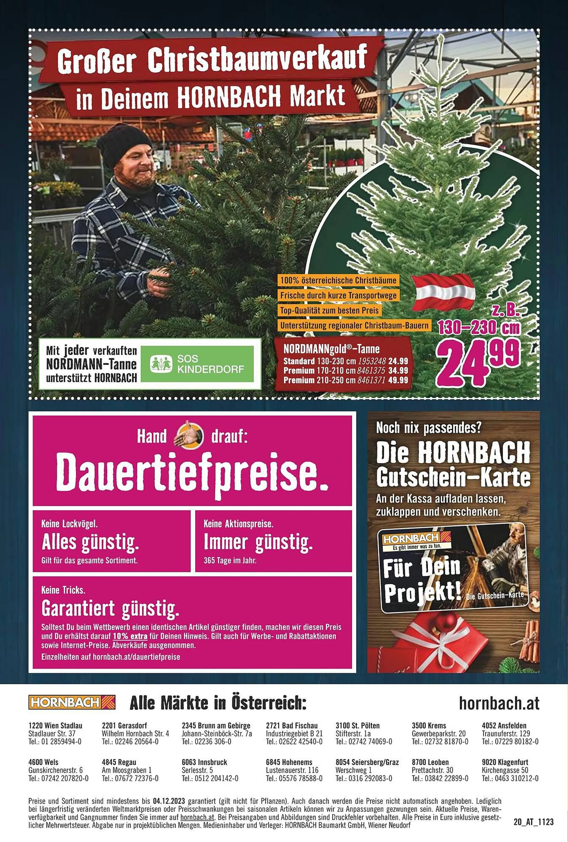 Hornbach Flugblatt von 19. November bis 19. Dezember 2023 - Flugblätt seite  24