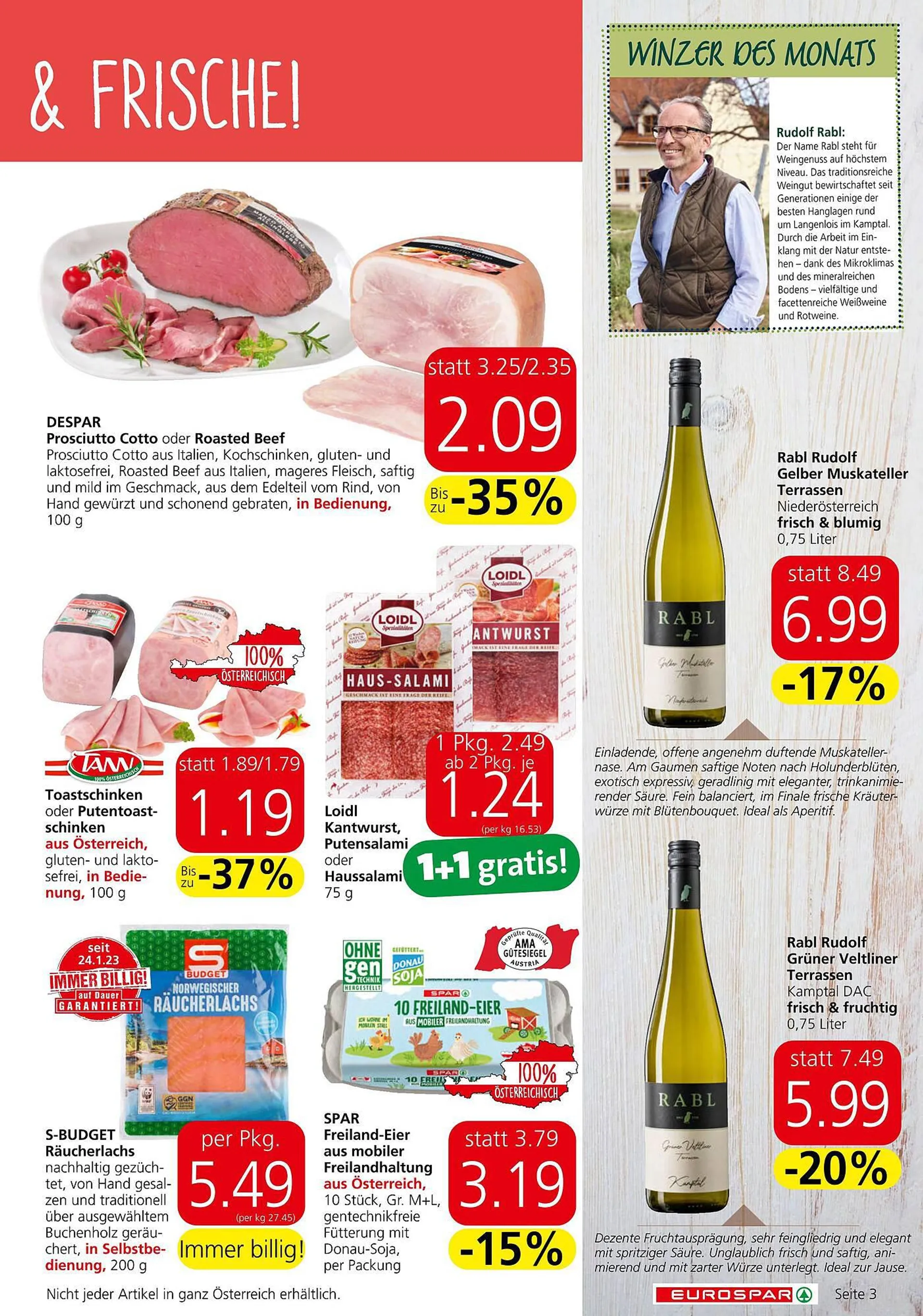 Eurospar Flugblatt von 14. September bis 27. September 2023 - Flugblätt seite  3