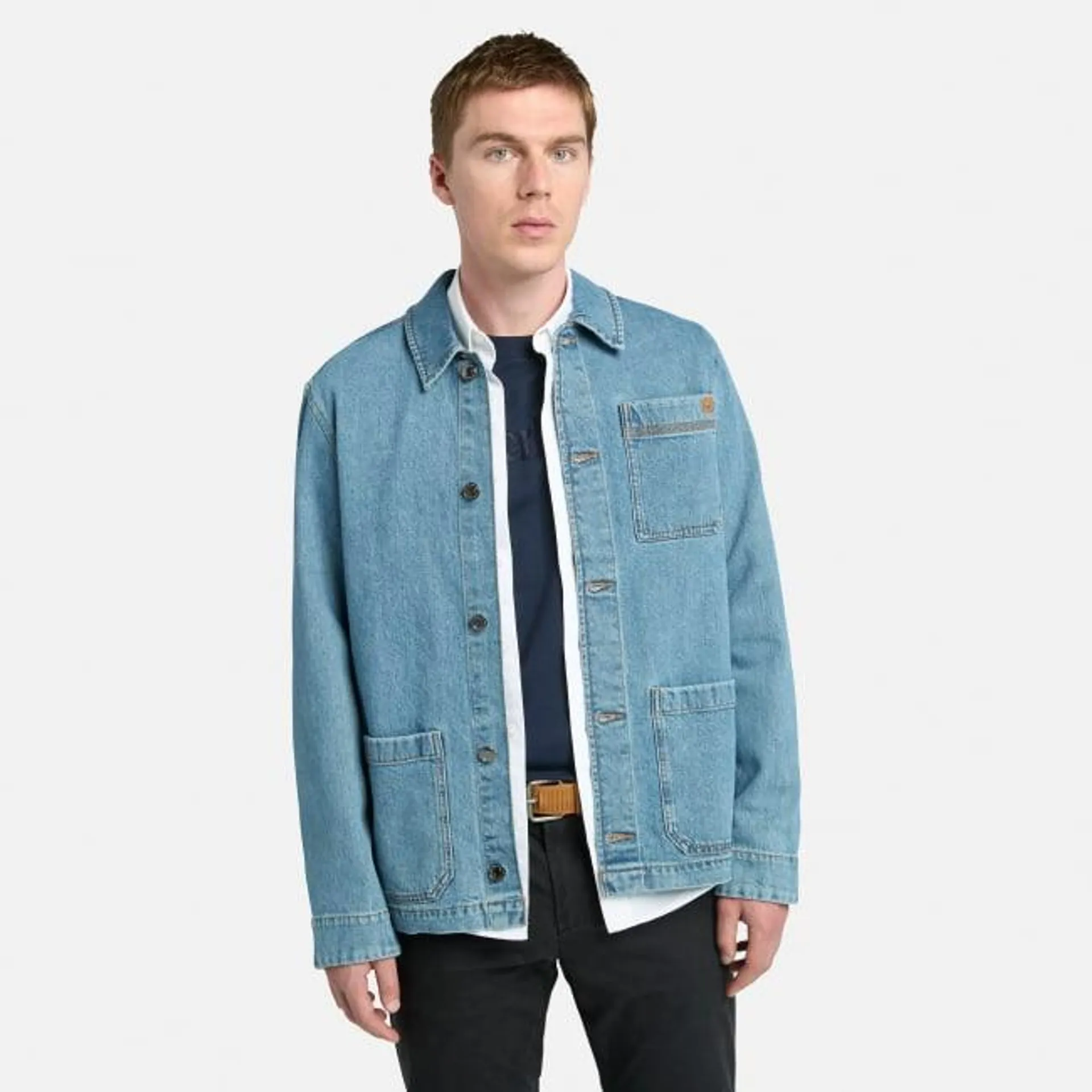 Kempshire Denim Chore Jacke mit Refibra™-Technologie für Herren in Blau