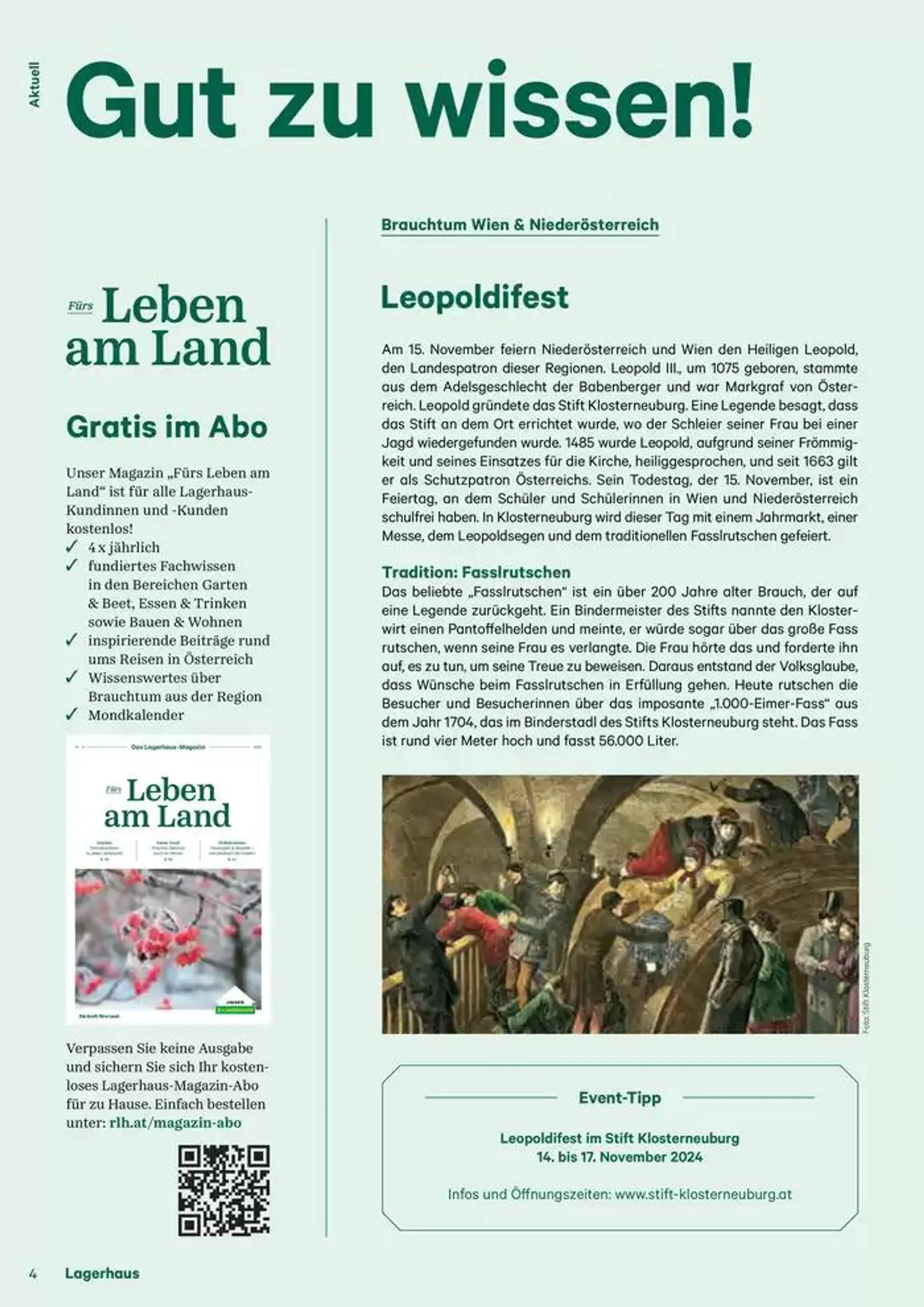 Salzburger Lagerhaus Katalog von 26. Oktober bis 9. November 2024 - Flugblätt seite  4