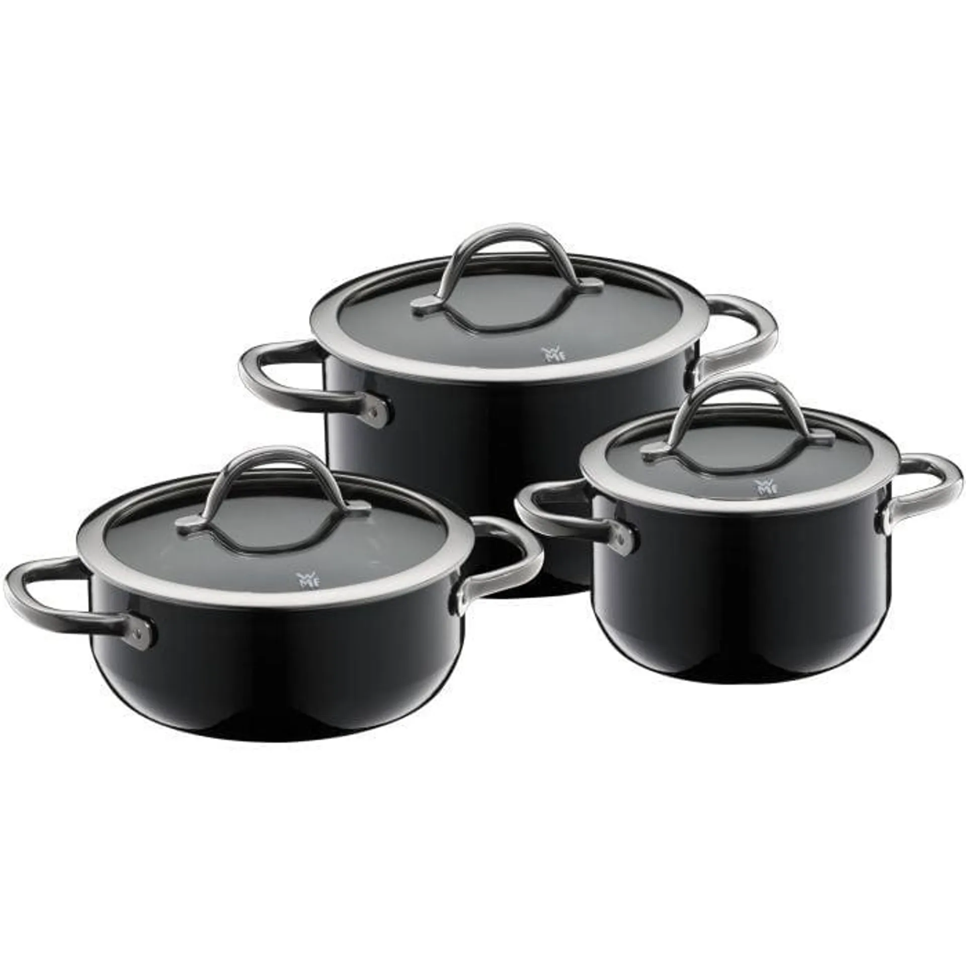 Fusiontec Inspire Topf-Set, 3-teilig, Black