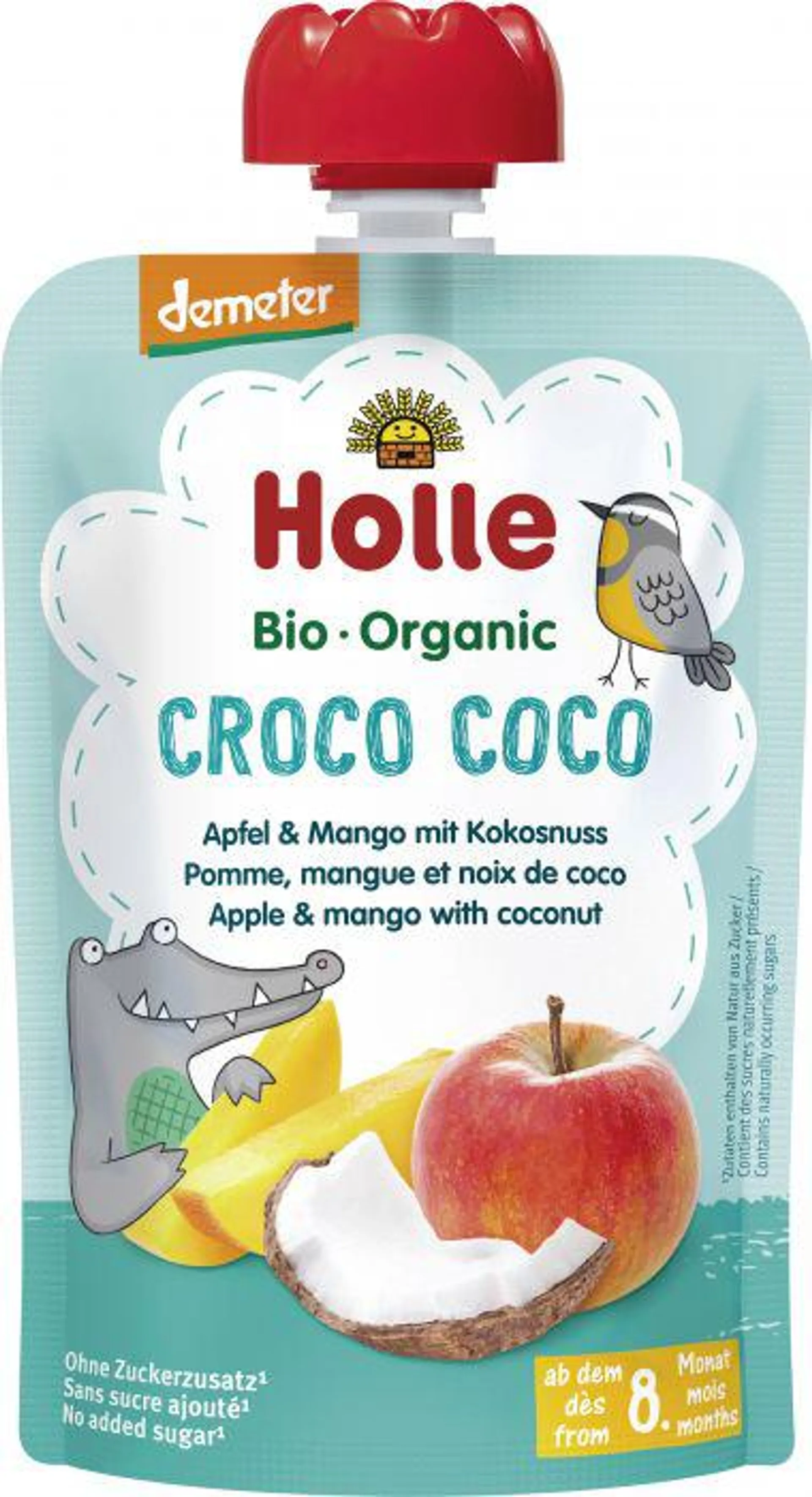 Holle Croco Coco – Apfel & Mango mit Kokosnuss 100g