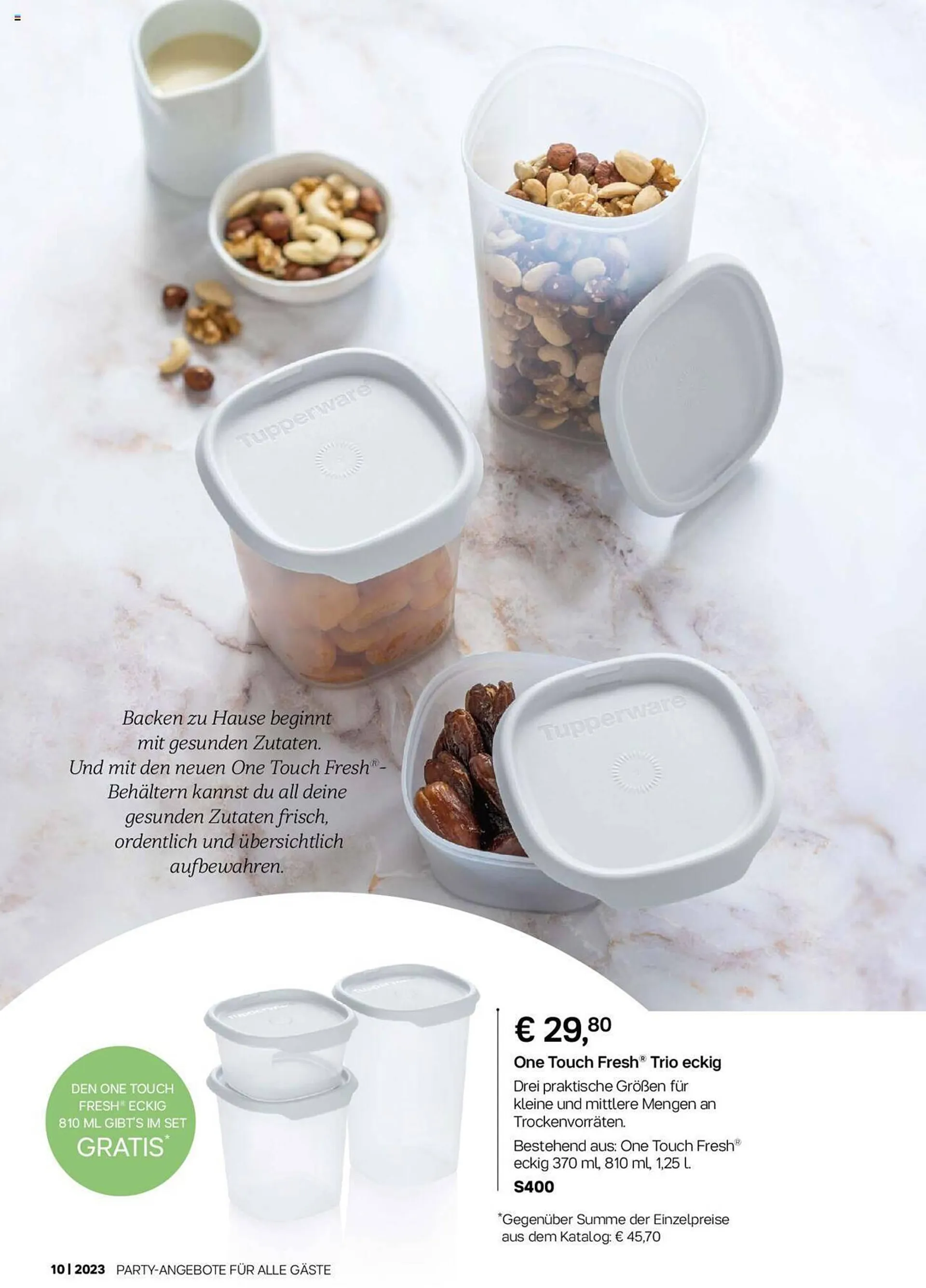 Tupperware Flugblatt von 2. Oktober bis 5. November 2023 - Flugblätt seite  2