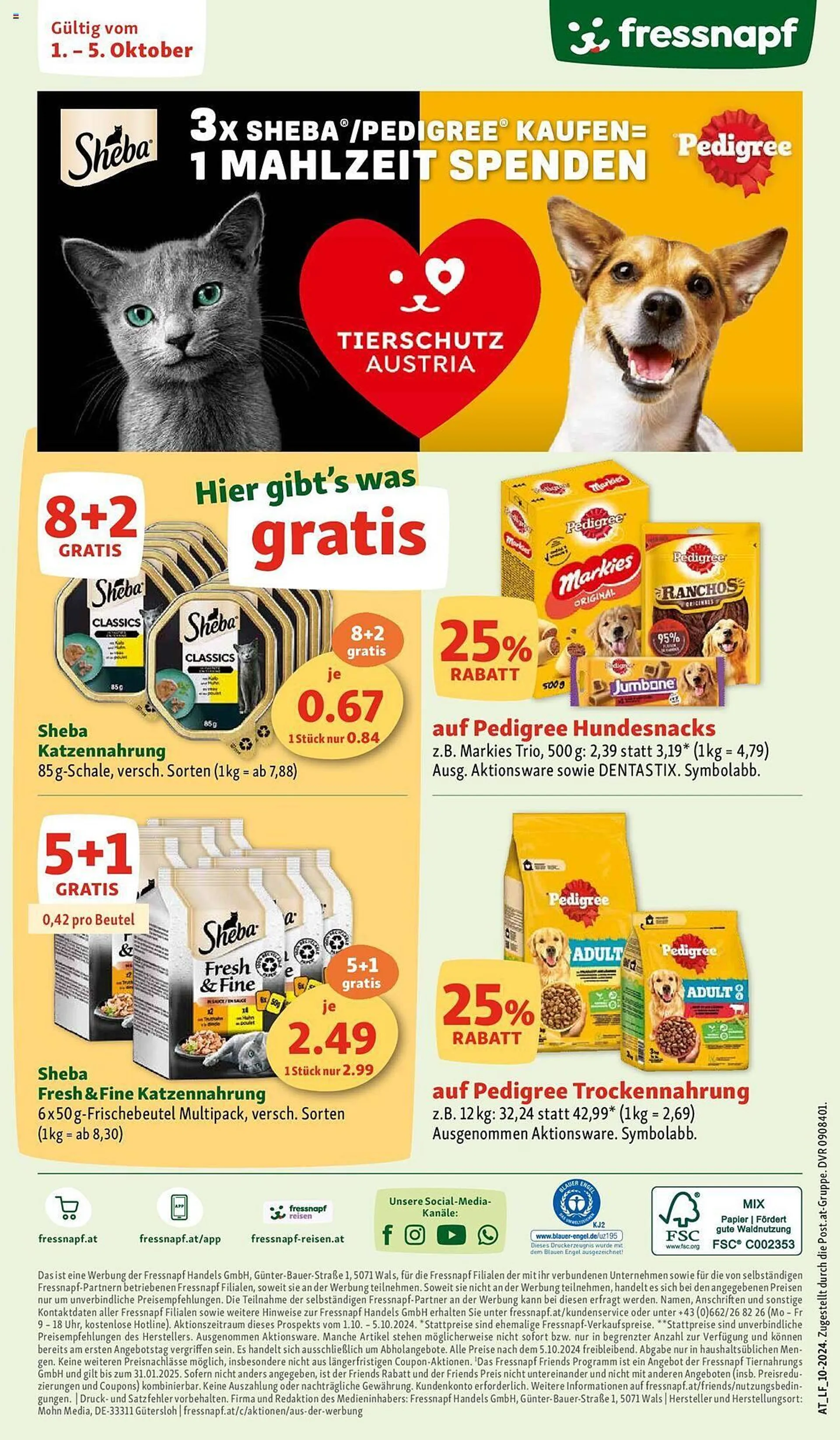 Fressnapf Flugblatt von 1. Oktober bis 5. Oktober 2024 - Flugblätt seite  8