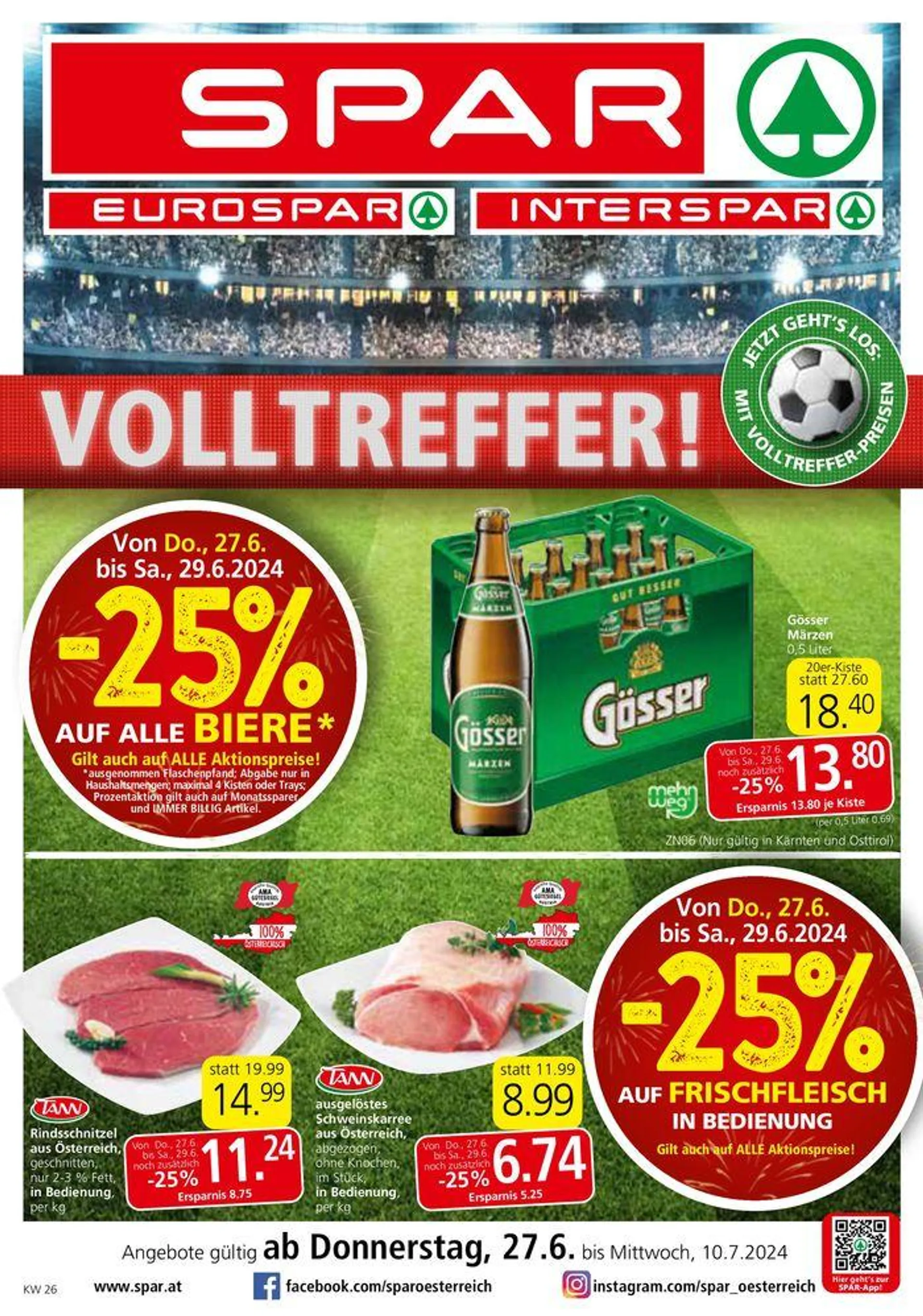 Tolles Angebot für alle Kunden von 26. Juni bis 10. Juli 2024 - Flugblätt seite  1