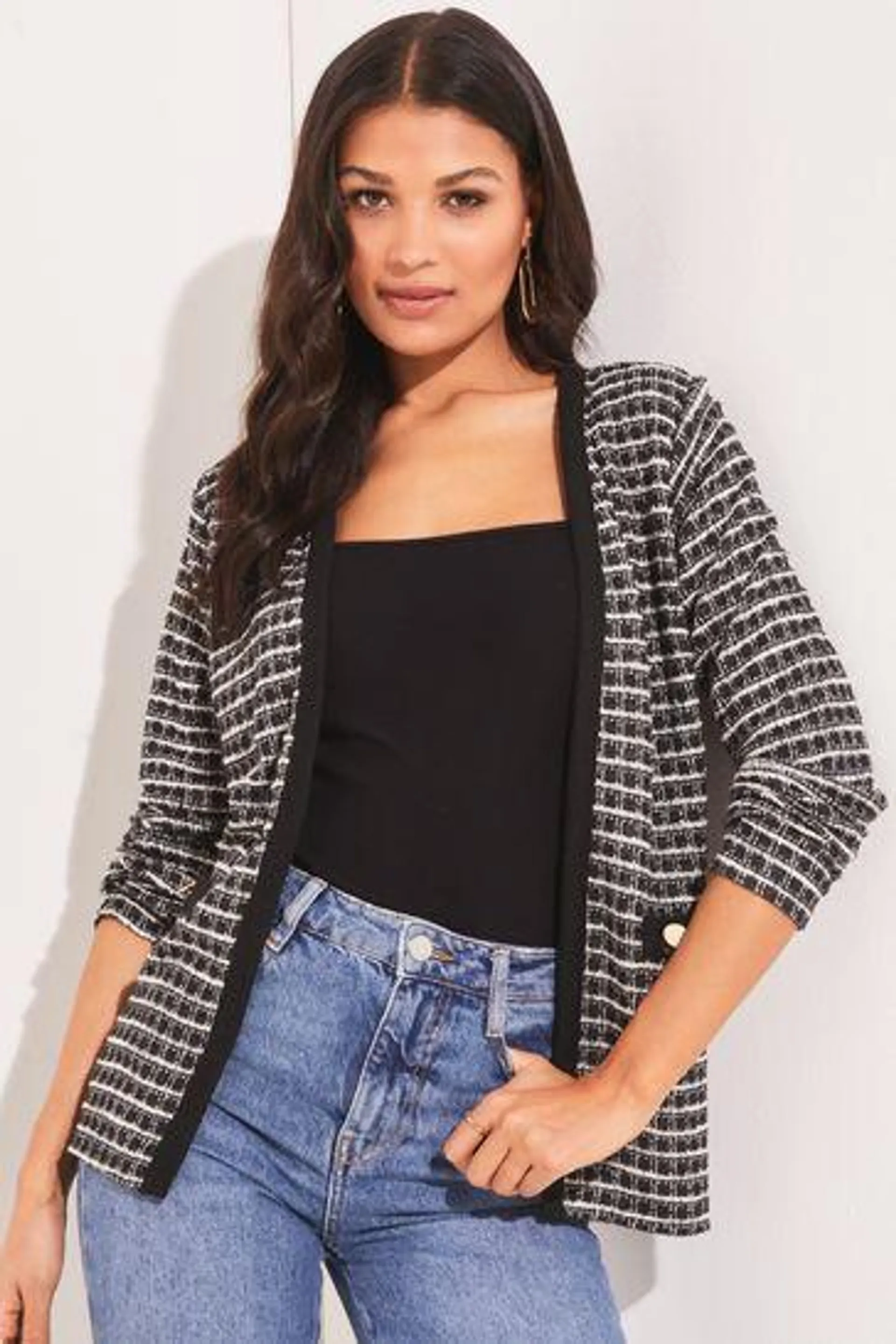 Lipsy Tipped Leichte Strickjacke