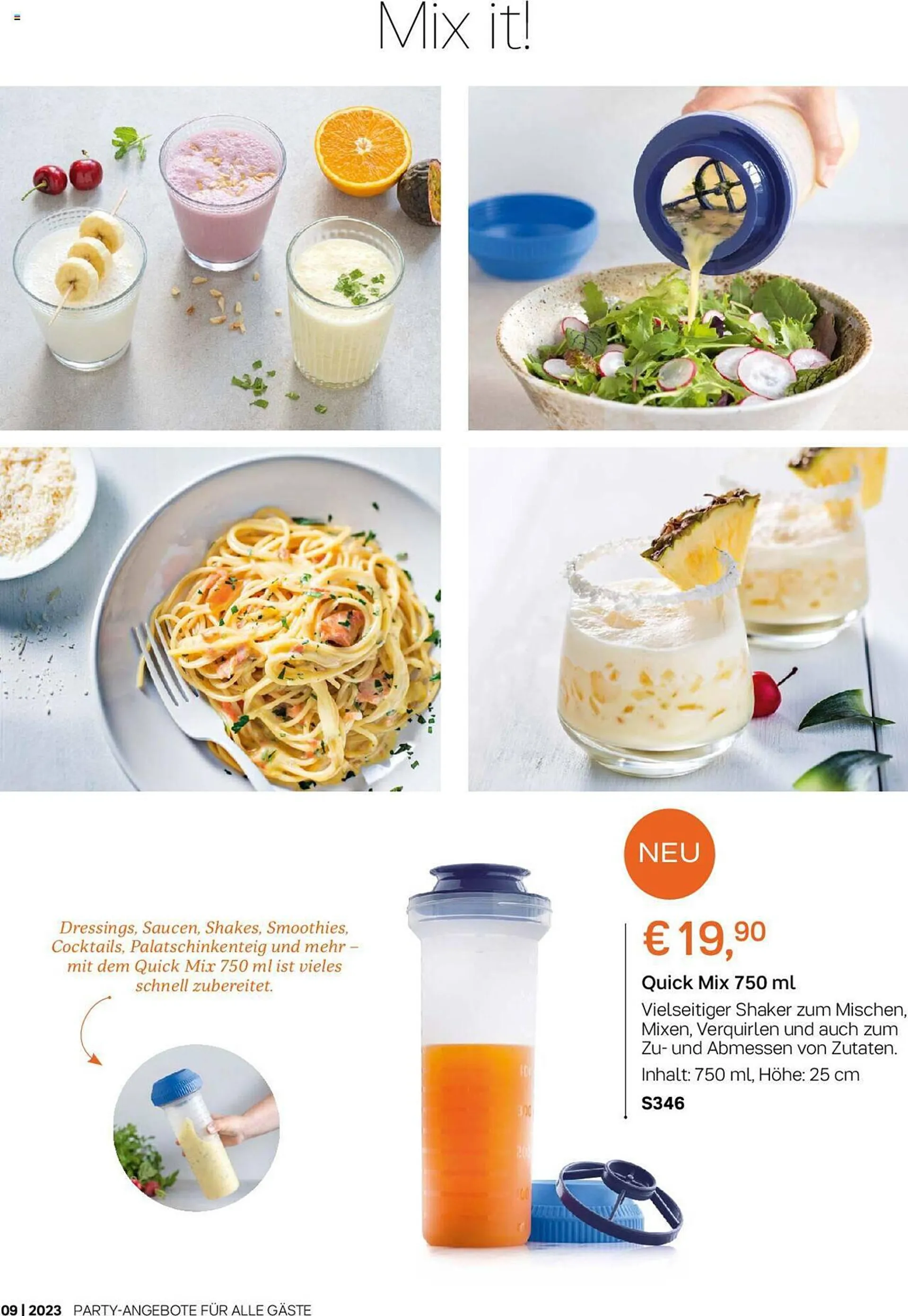 Tupperware Flugblatt von 4. September bis 1. Oktober 2023 - Flugblätt seite  4