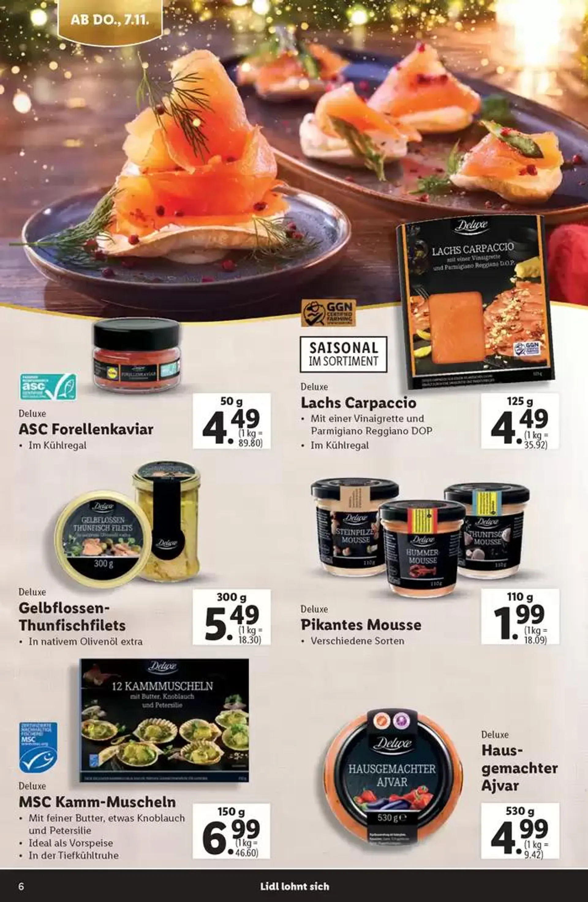 Sonderflyer Deluxe Magazin von 7. November bis 24. Dezember 2024 - Flugblätt seite  6