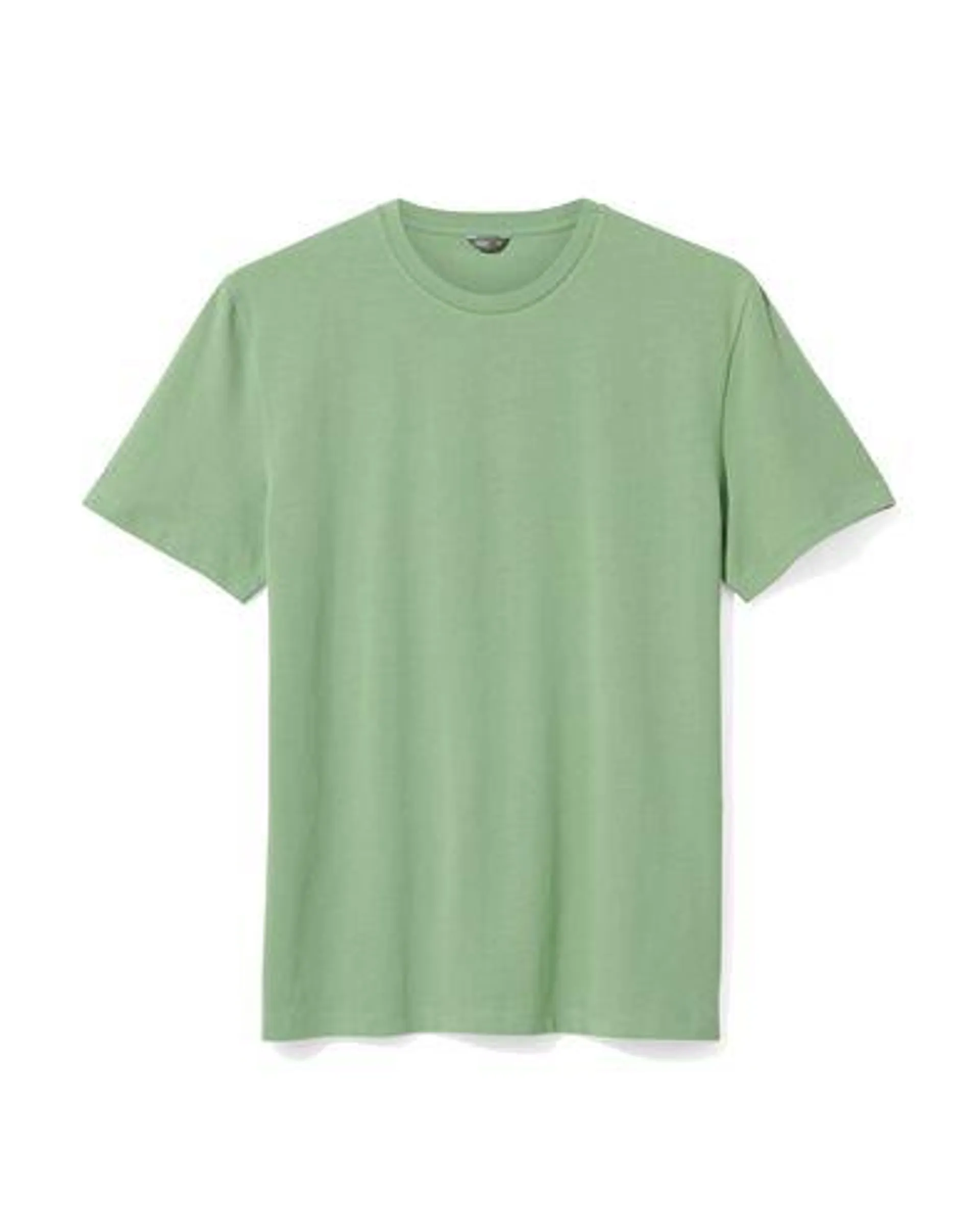 heren t-shirt regular fit o-hals groen