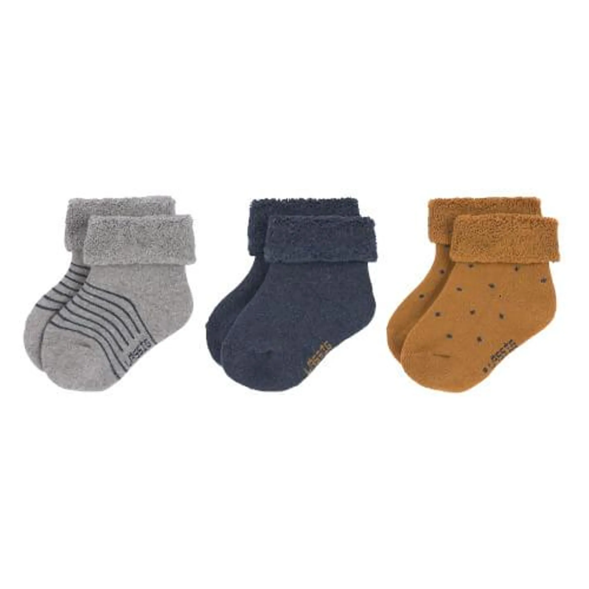 Socken NEWB.12-14 3er blau