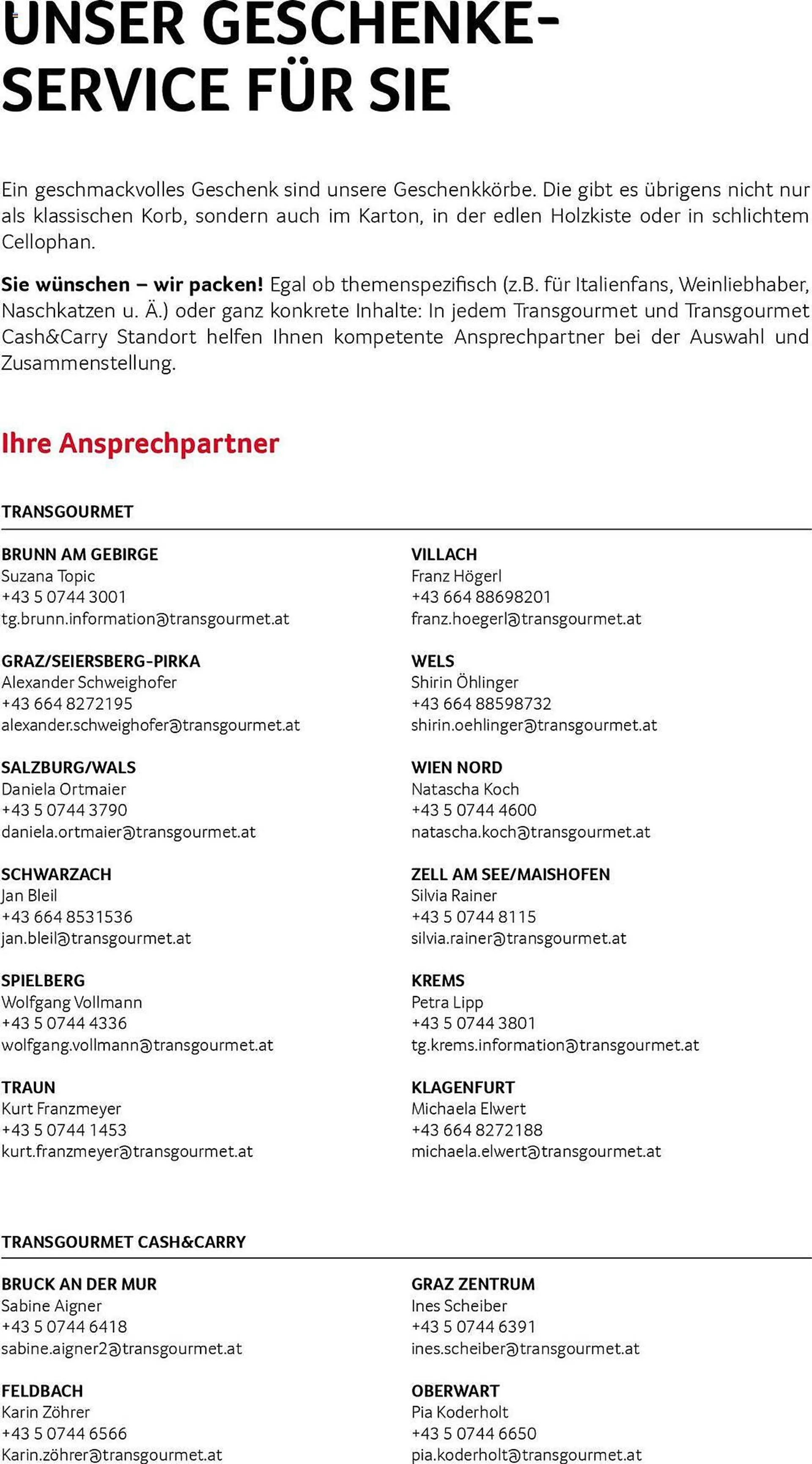 Transgourmet Flugblatt von 30. September bis 31. Dezember 2024 - Flugblätt seite  3