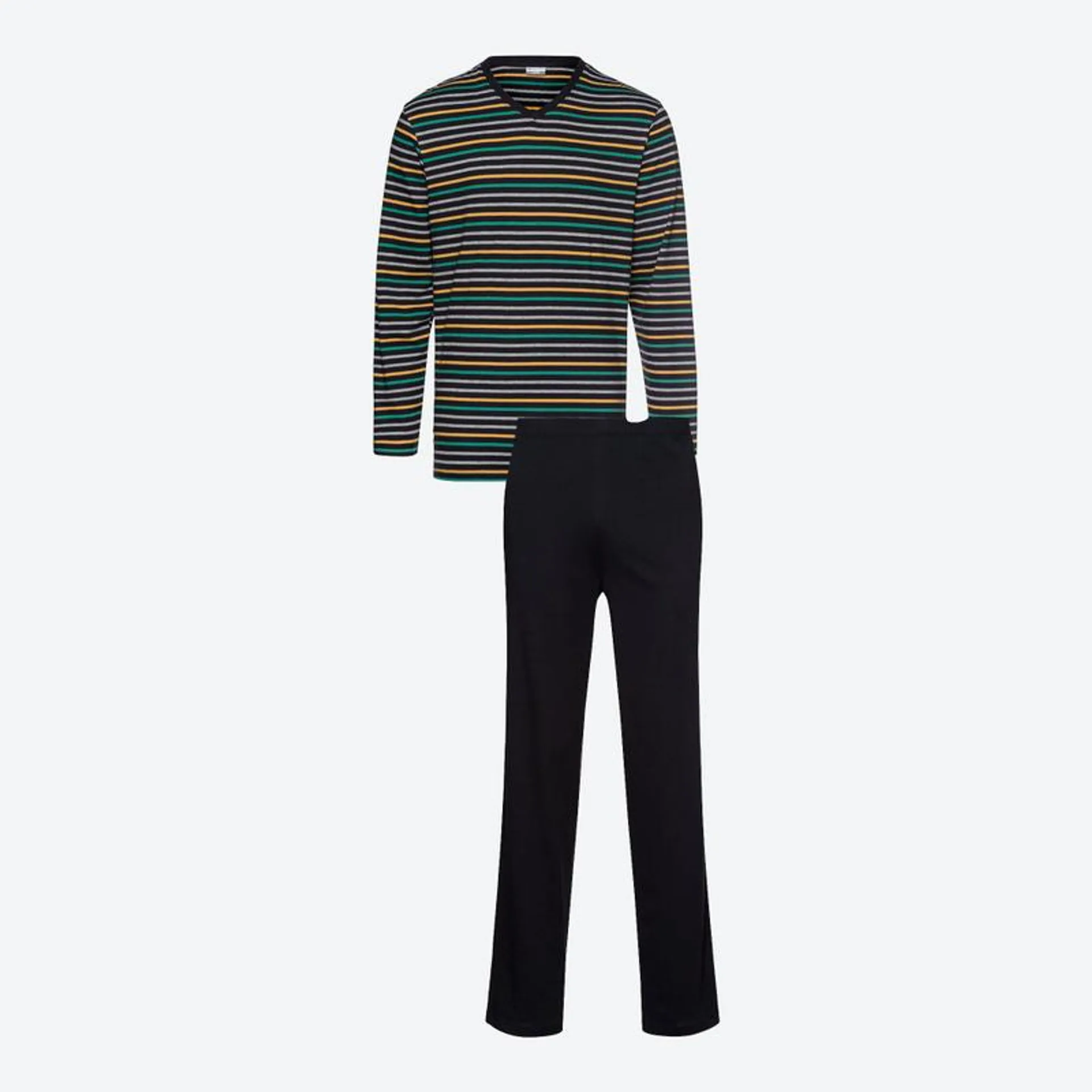 Herren-Pyjama mit Streifen, 2-teilig