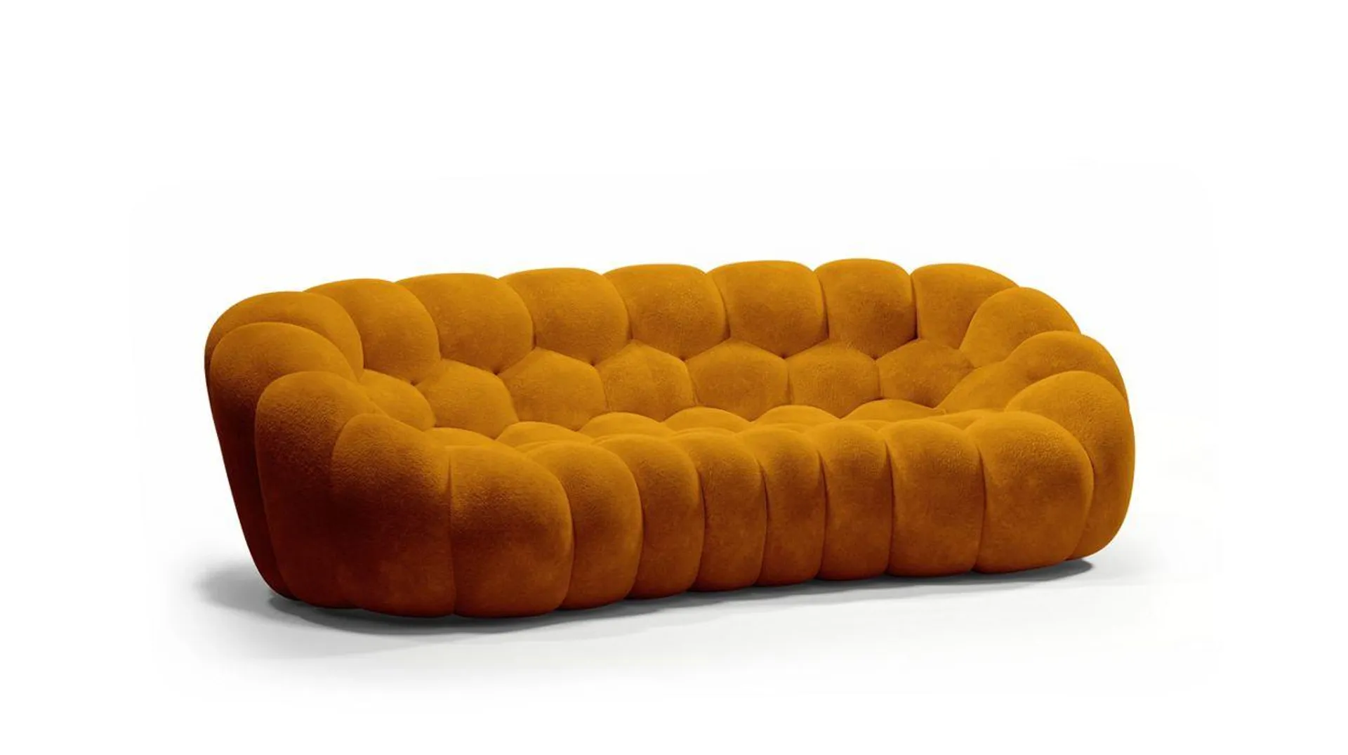 Curved 3/4-seat sofa