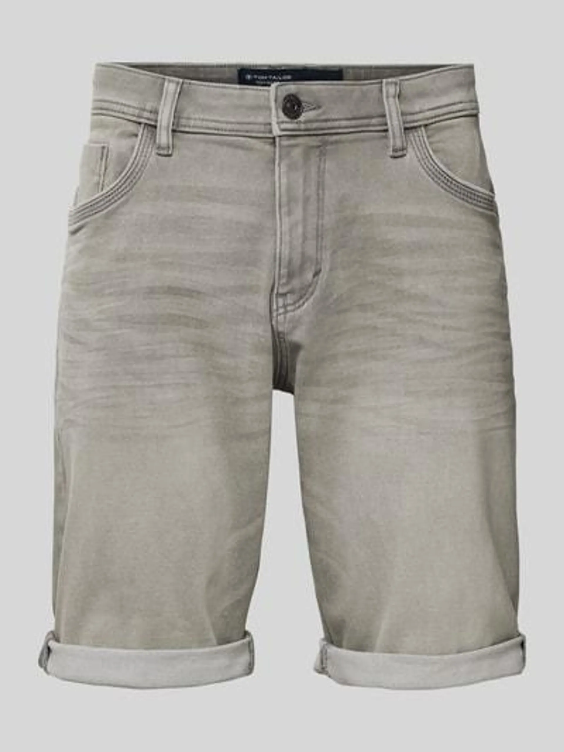 Shorts mit 5-Pocket-Design in mittelgrau