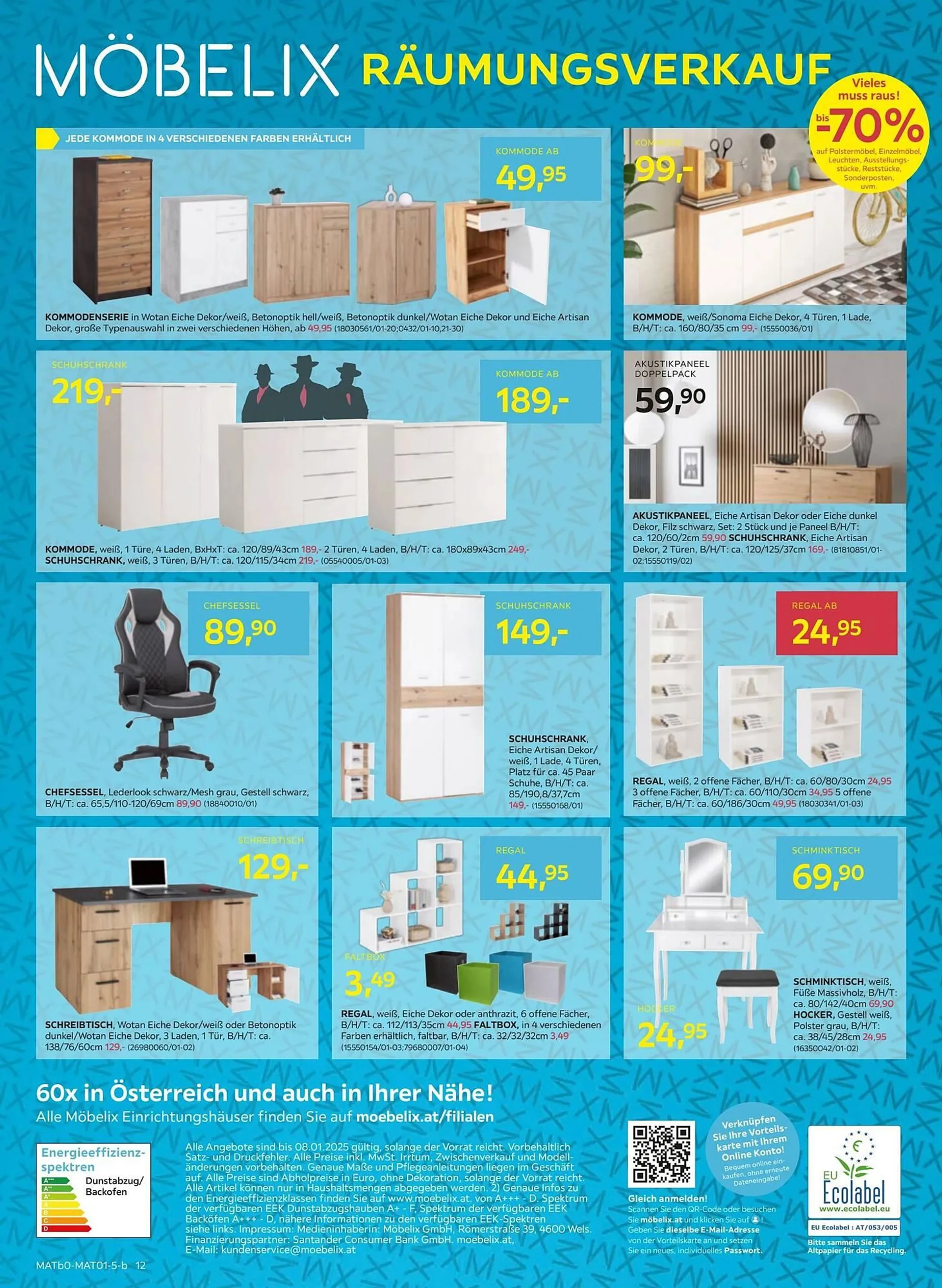 Möbelix Flugblatt von 30. Dezember bis 9. Jänner 2025 - Flugblätt seite  12