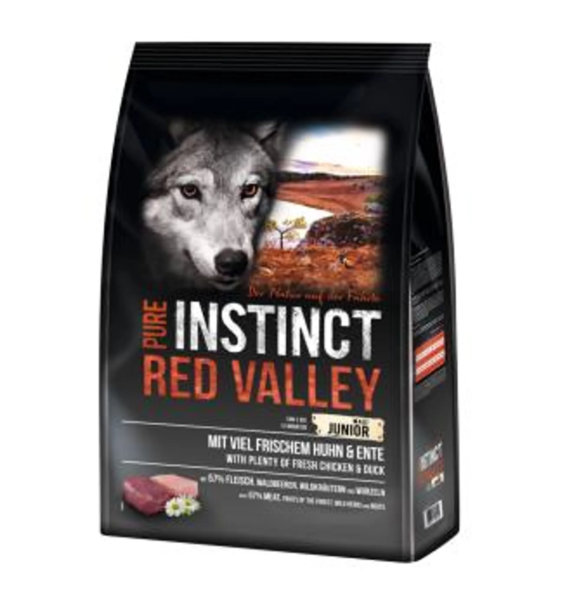 PURE INSTINCT Red Valley Maxi Junior 4 kg mit Huhn und Ente