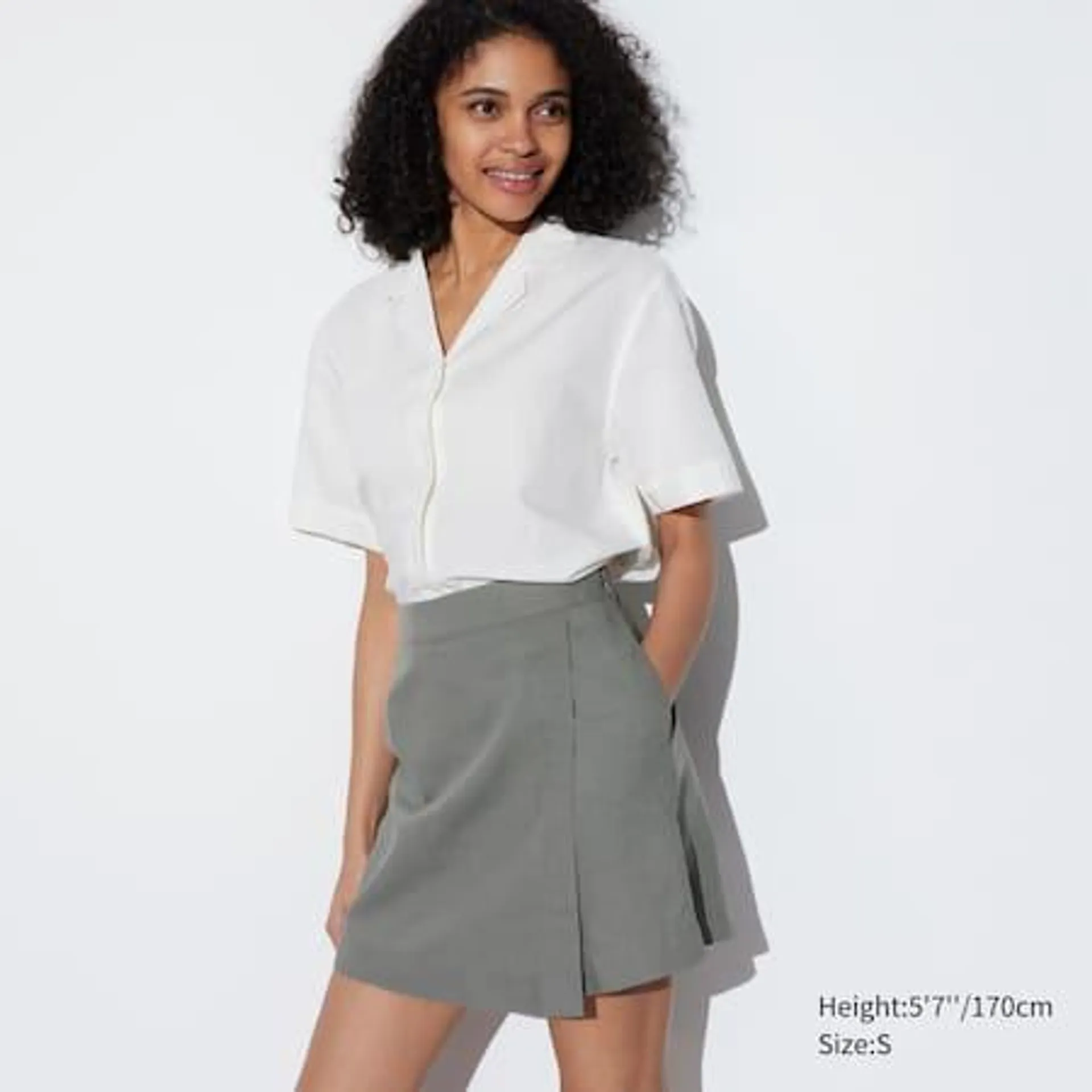 Linen Blend Skort