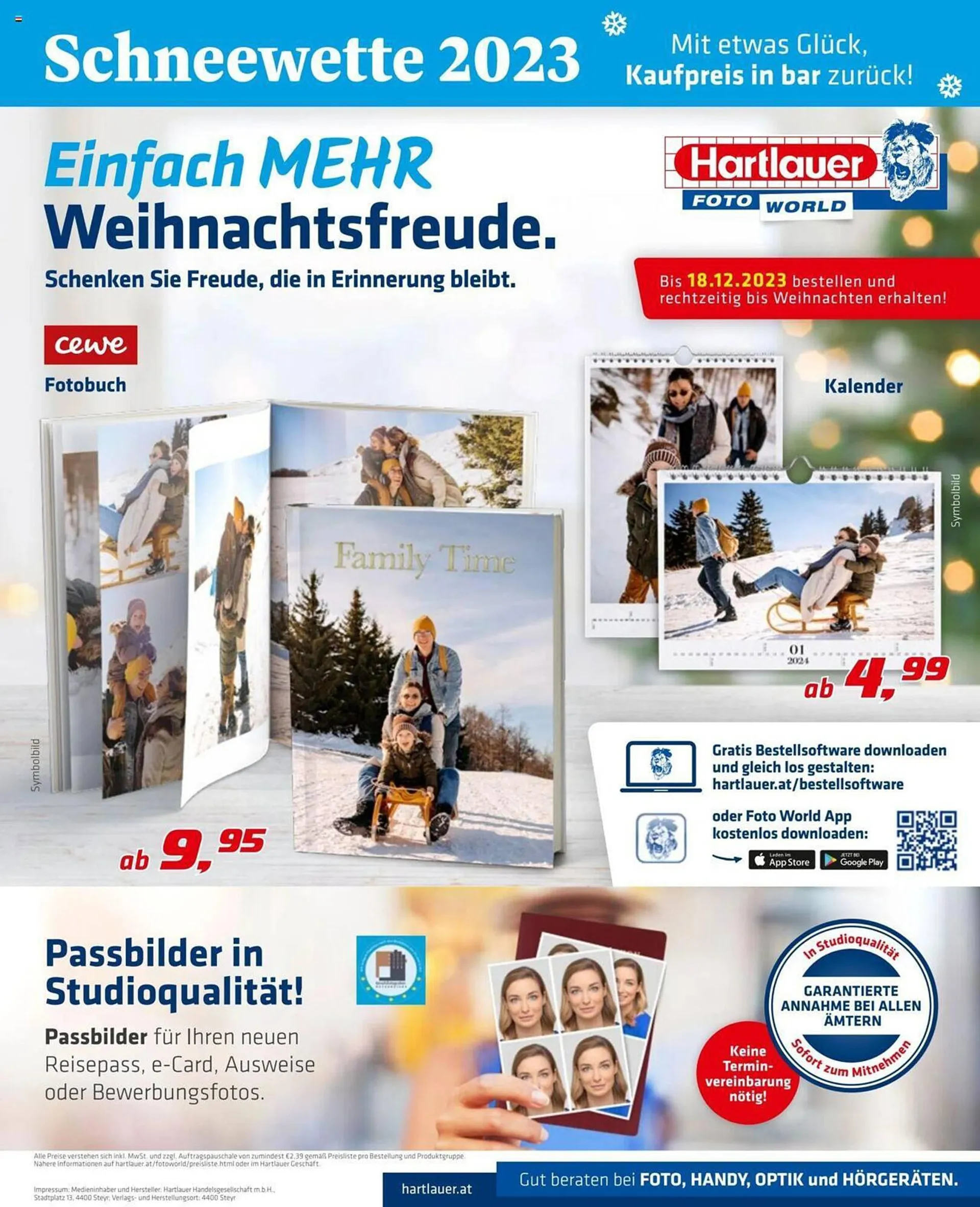 Hartlauer Flugblatt von 1. Dezember bis 31. Dezember 2023 - Flugblätt seite  20