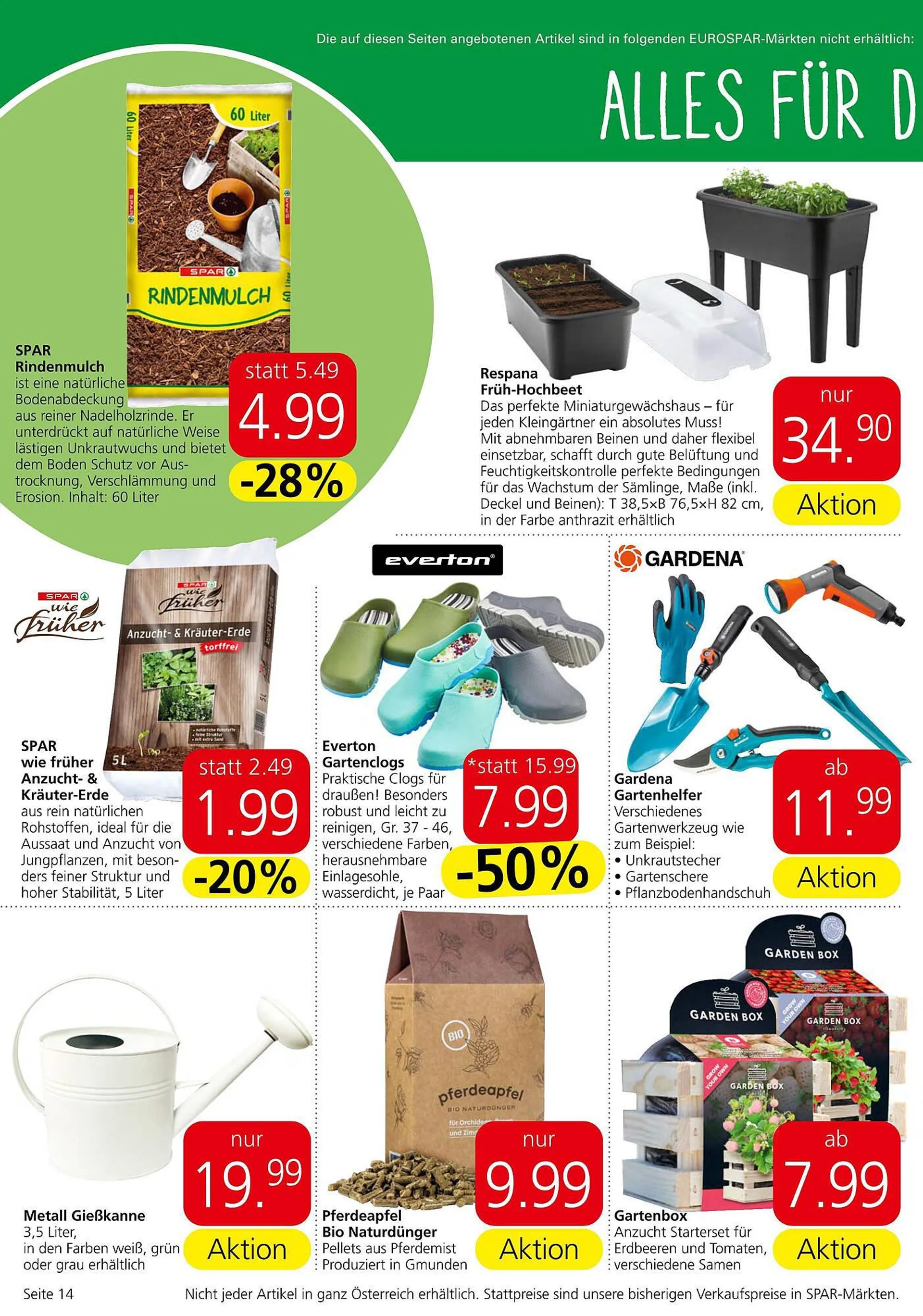 Eurospar Flugblatt von 29. Februar bis 20. März 2024 - Flugblätt seite  14