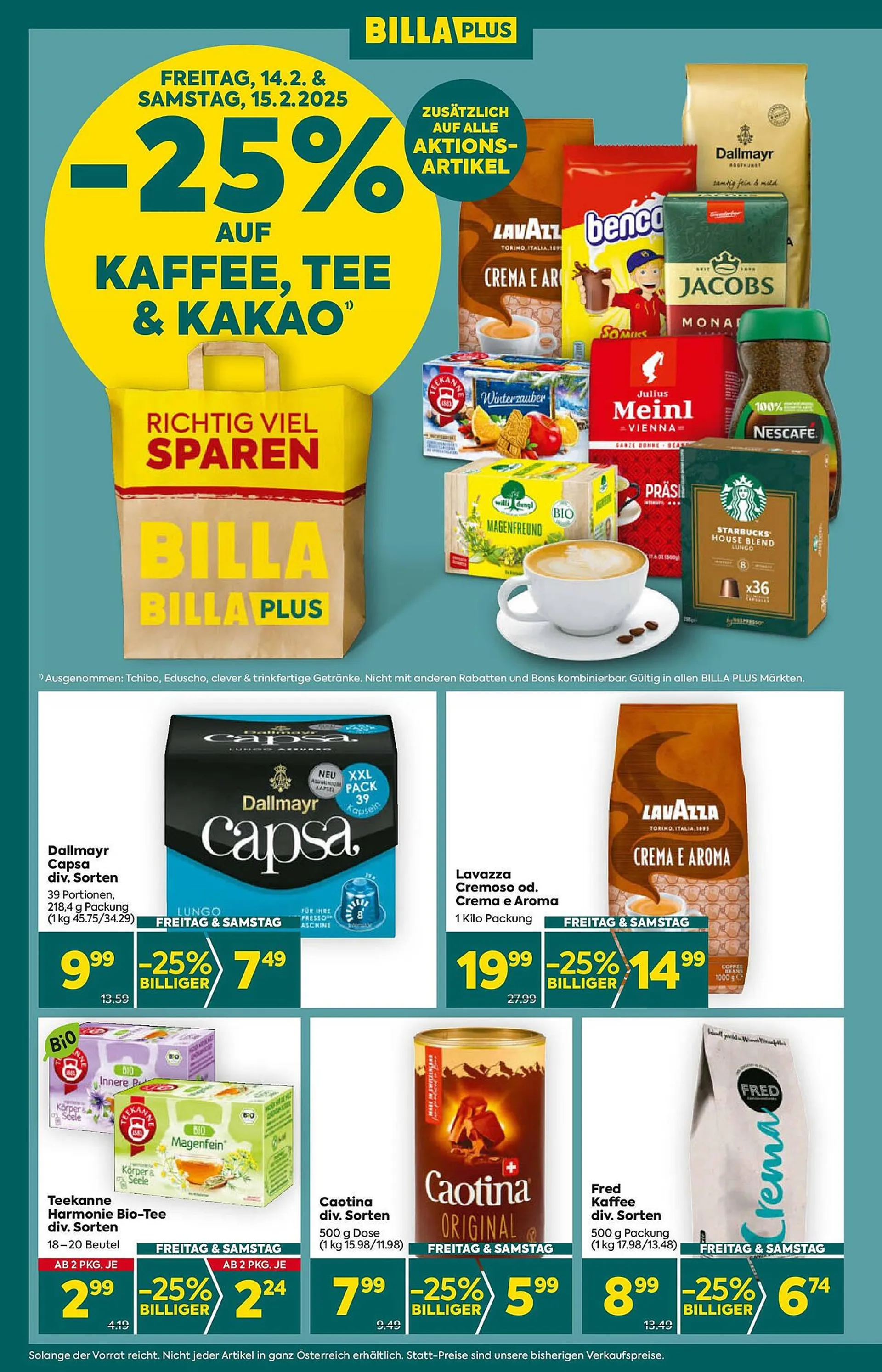 Billa Flugblatt von 13. Februar bis 19. Februar 2025 - Flugblätt seite  2