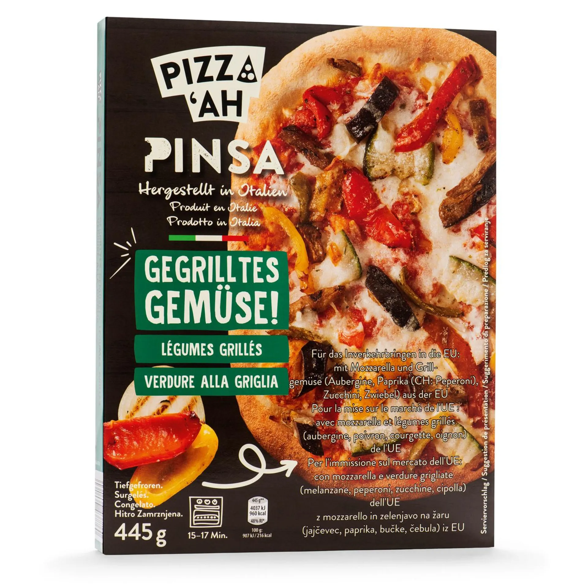 PIZZ‘AH Pinsa, gegrilltes Gemüse