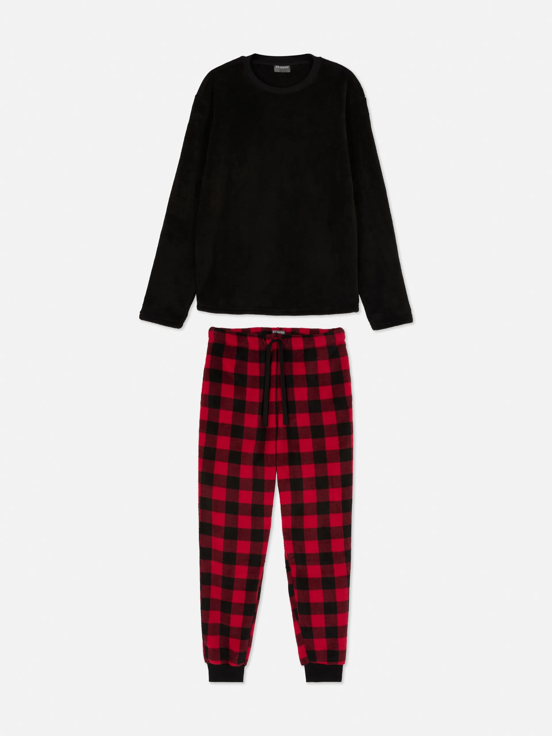 Langer Fleece-Schlafanzug