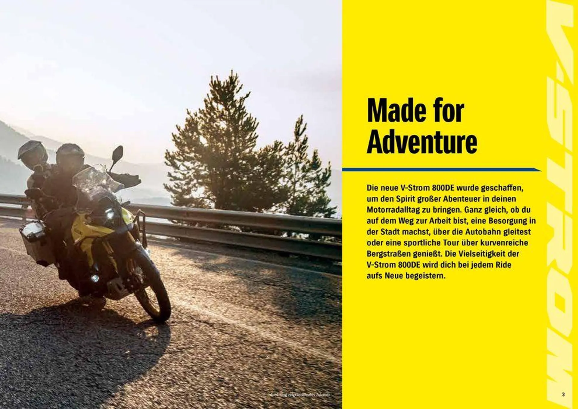 Suzuki V-STROM 800DE Modellprospekt von 3. November bis 3. November 2024 - Flugblätt seite  3