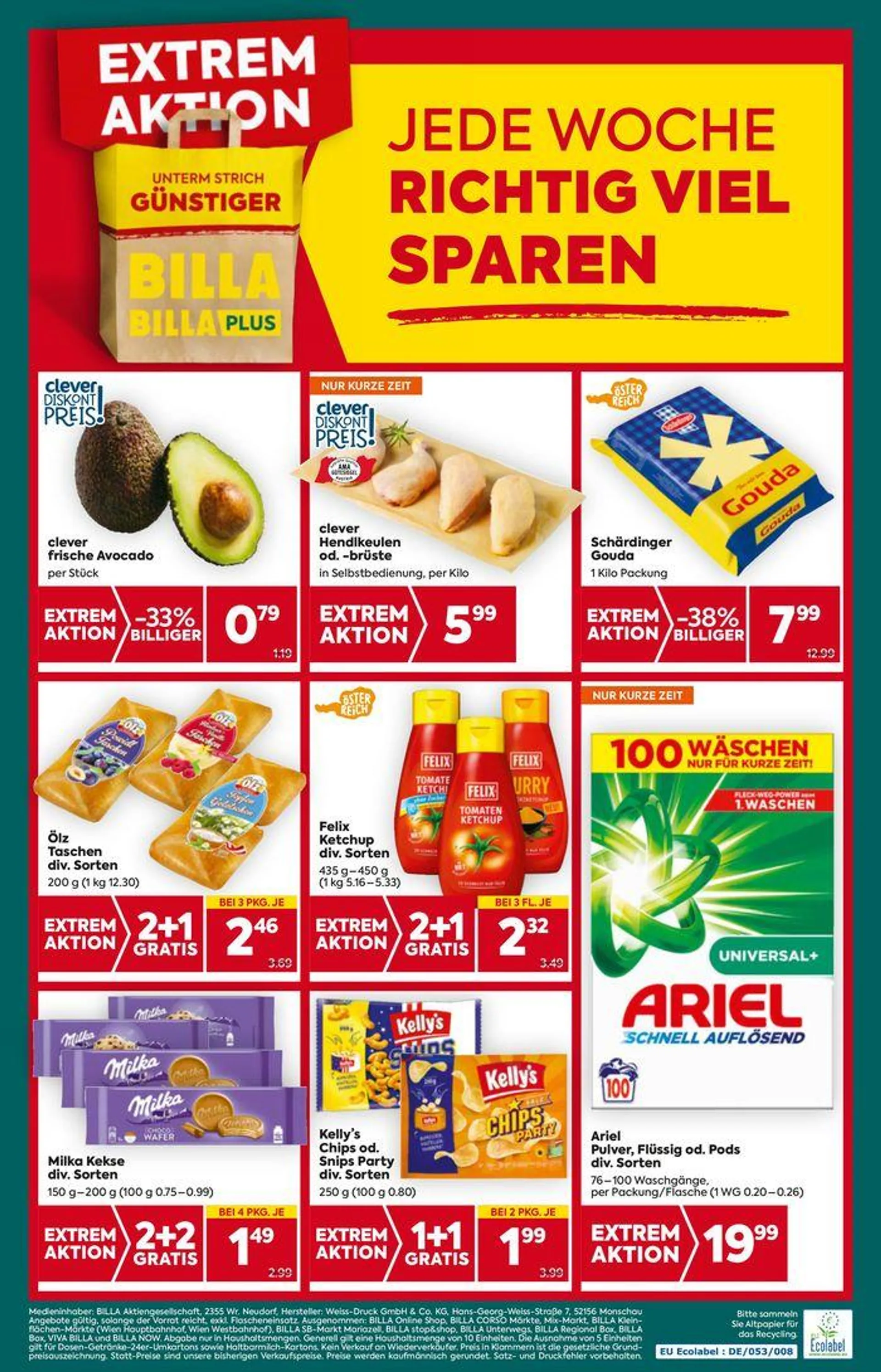 BILLA PLUS Flugblatt von 7. August bis 21. August 2024 - Flugblätt seite  16