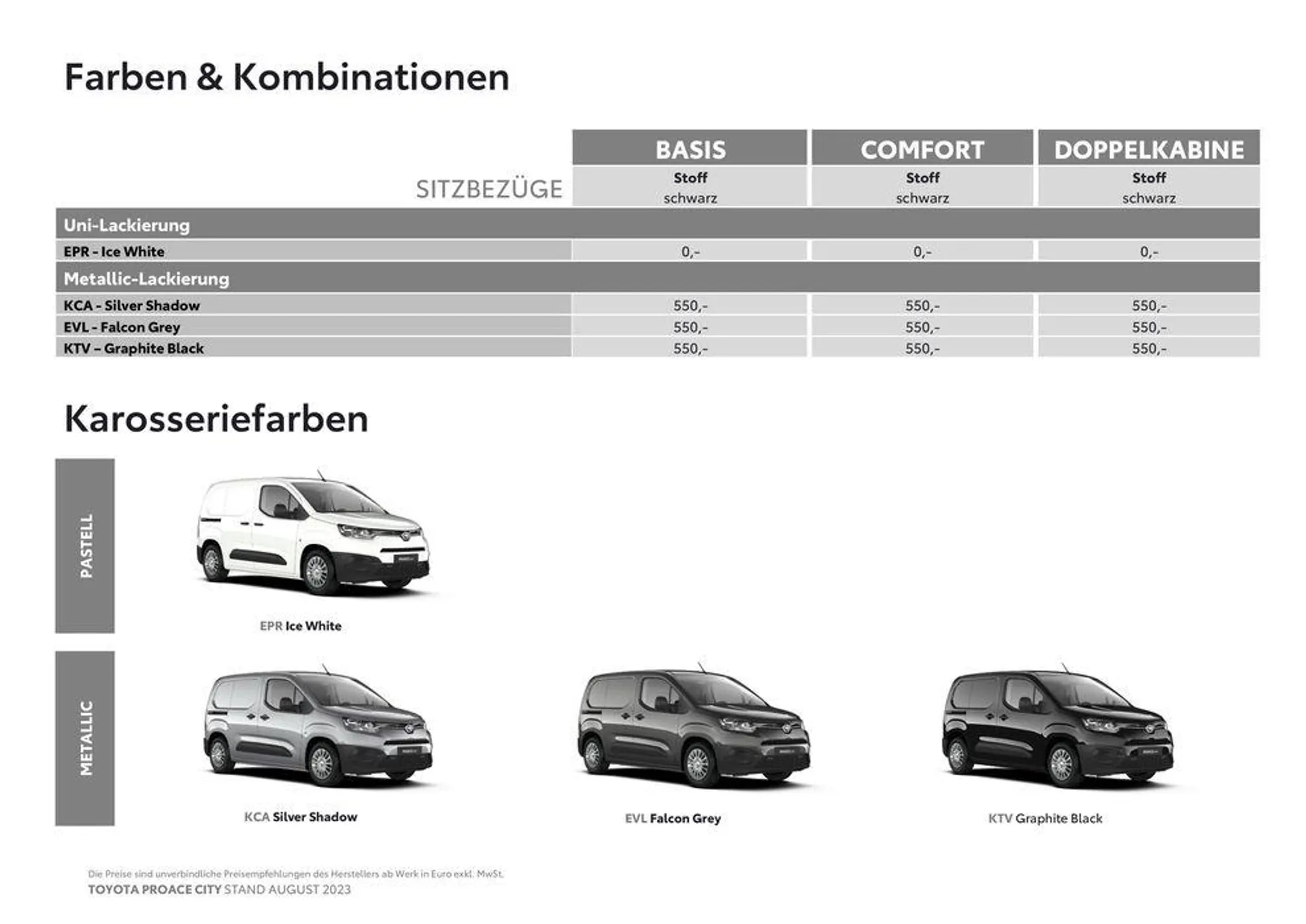 Toyota Proace City & Proace City Electric Preisliste von 3. November bis 3. November 2024 - Flugblätt seite  11