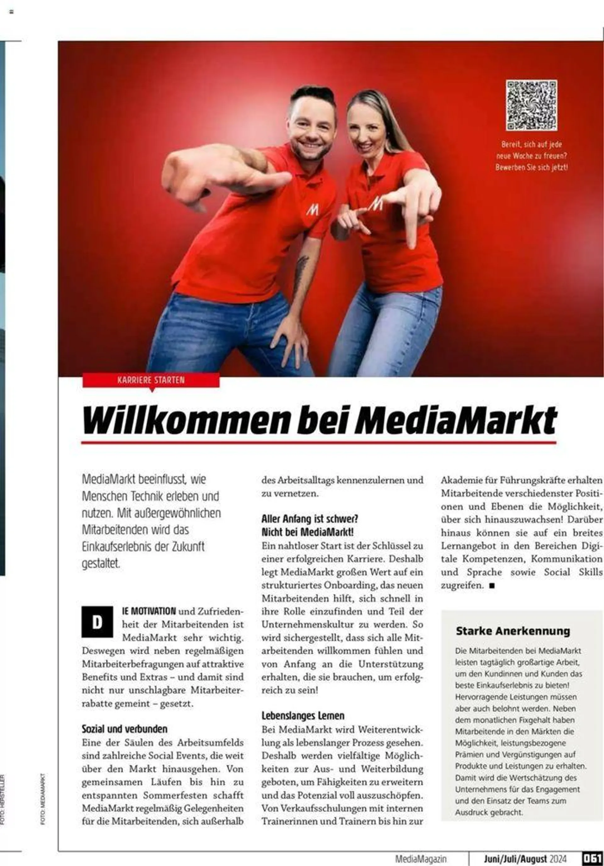 Magazin Juni/Juli/August 2024 von 7. Juni bis 31. August 2024 - Flugblätt seite  61